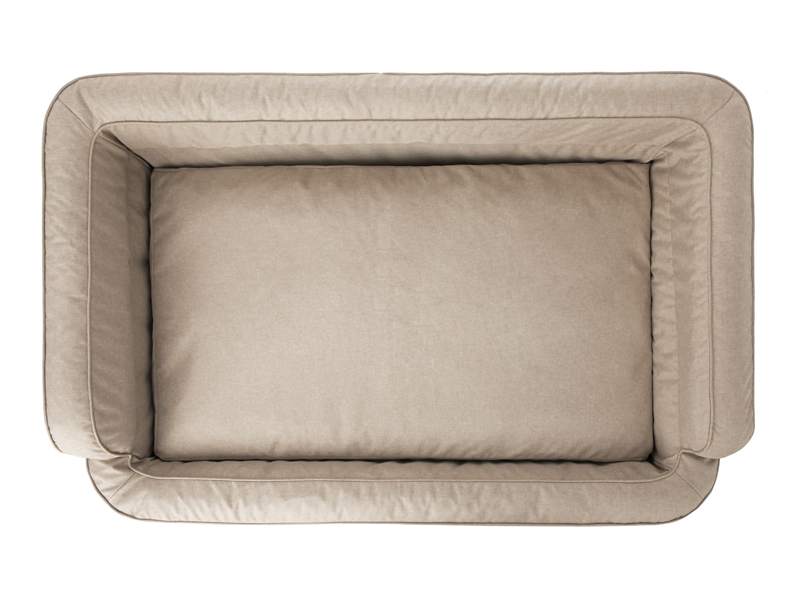 PillowPrim Cuccia per Cani e Gatti, Mobili per Animali Con Rivestimento Rimovibile, Cuscino, Lettino, Divano per Cani, Beige, XXL: 117 x 79 cm