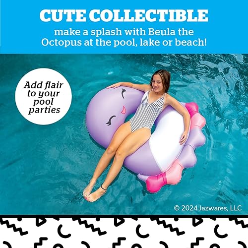 Miniatura 2 de BigMouth x Squishmallows - Flotador inflable grande original para piscina, anillo de natación para adultos y niños, suministros para fiestas en la