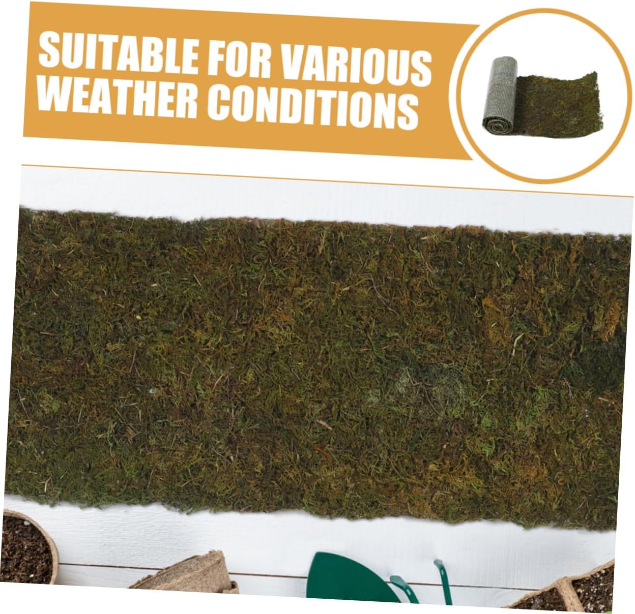 Artificial Moss Pad for Micro Landscape Decor Versatile Fake Mat for Use Weather-Resistant for Garden Home and Miniature Scenes