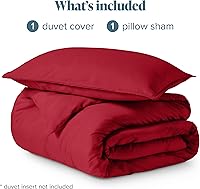 Vista 144 de Bare Home Funda de edredón extra larga – Premium 1800 súper suave – Funda de edredón ligera y fresca – Ropa de cama suave y transpirable