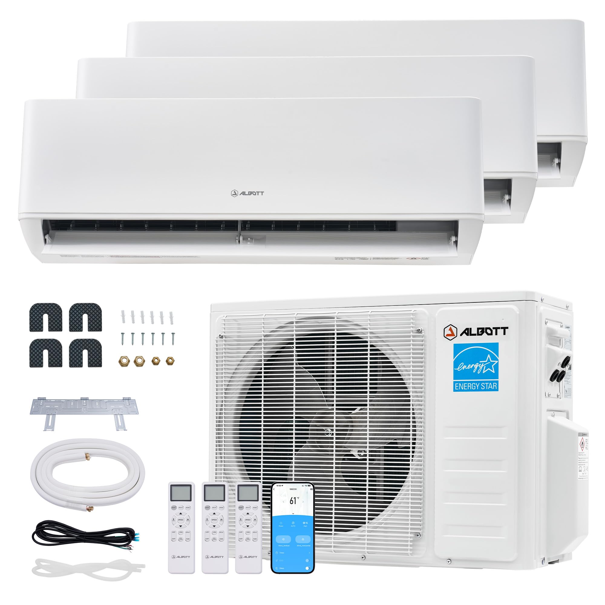 Albott 3 Zone 27,000 BTU Mini Split