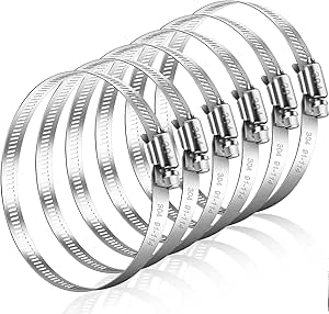 Bolton Tools 45/64" - 1-1/4" Stainless Steel Hose Clamp 100 Pcs