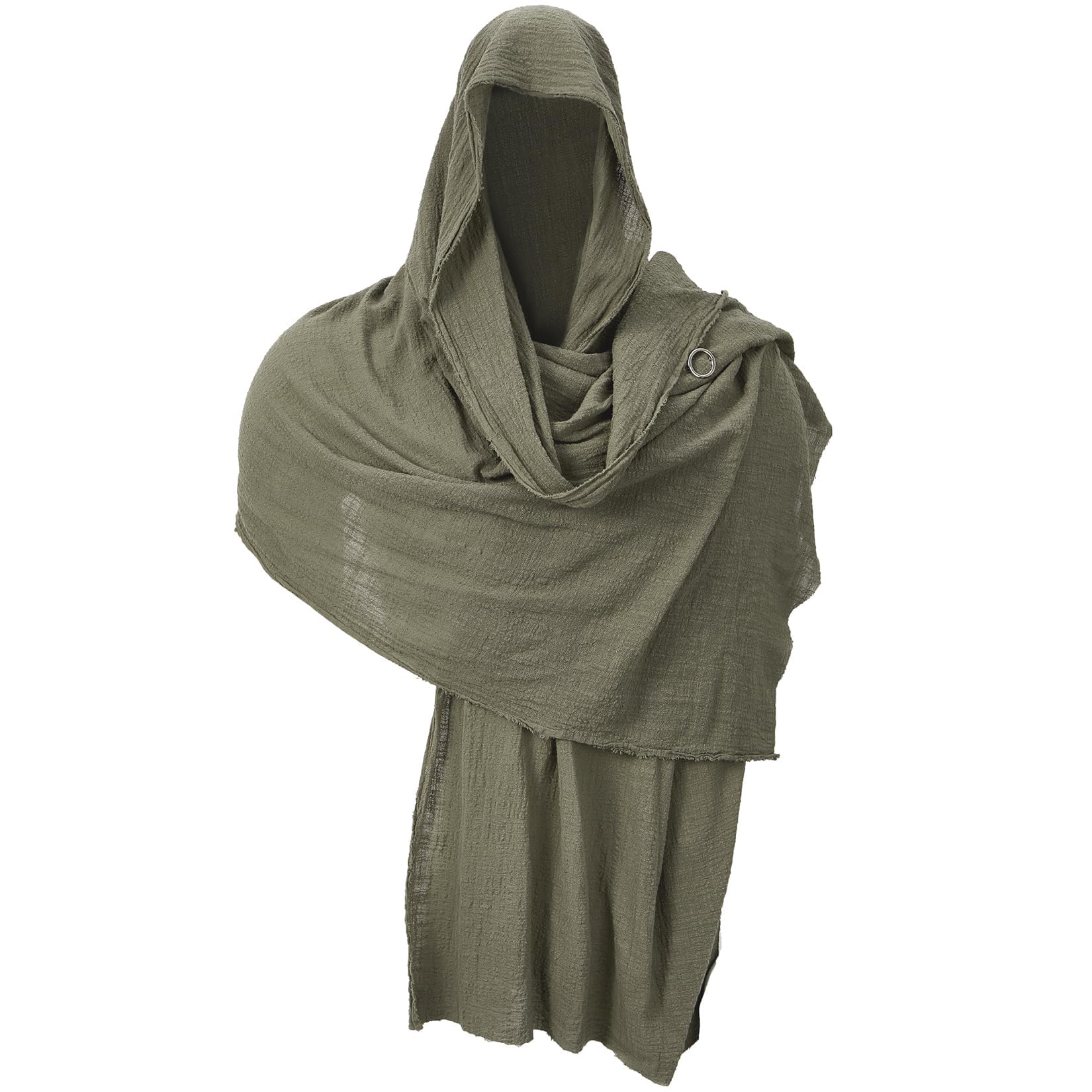 Century Star Cloak with Hood Men Cowl Hooded Renaissance Costume Medieval Post Apocalyptic Shawl Scarf Cape Sash Rogue