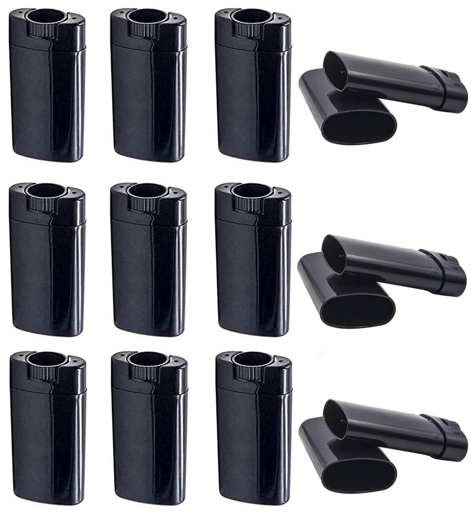 Sxminer Lot de 30 tubes vides vides en plastique pour baume à lèvres 15 ml Tube de remplissage sans BPA pour lotion maison, crayon, chapstick
