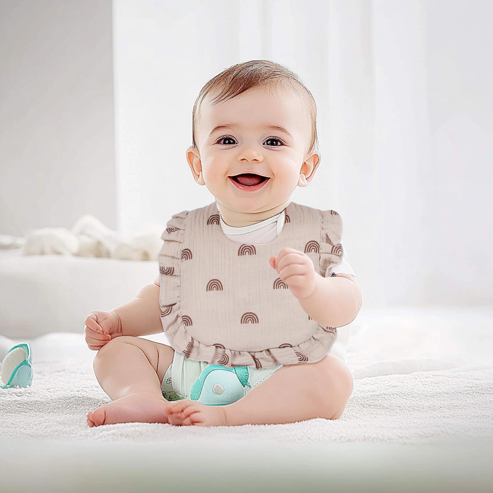 Holibanna 12stücke Pack Babysabberlätzchen Aus Babylätzchen Für Essen Unisex-neugeborenenlätzchen Spucktücher Für Kleinkinder