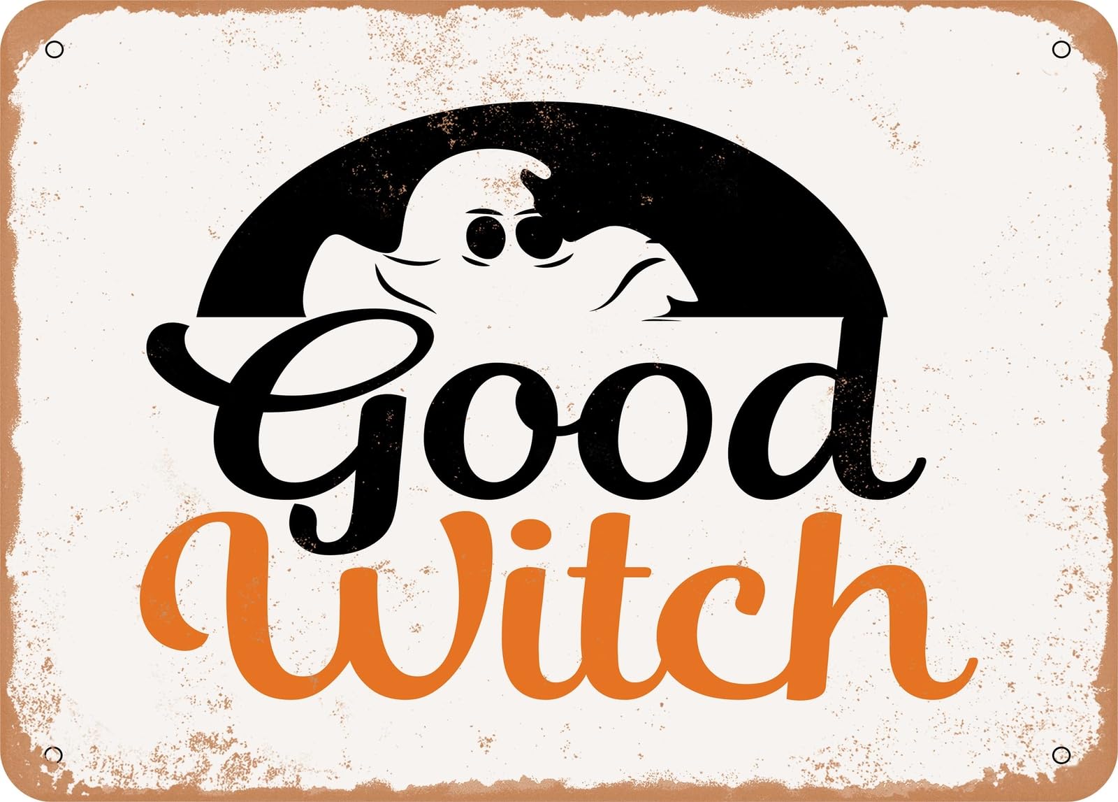 Miaomansenstore Metal Sign - Good Witch - 6 - Vintage Rusty Look Sign Home Decor