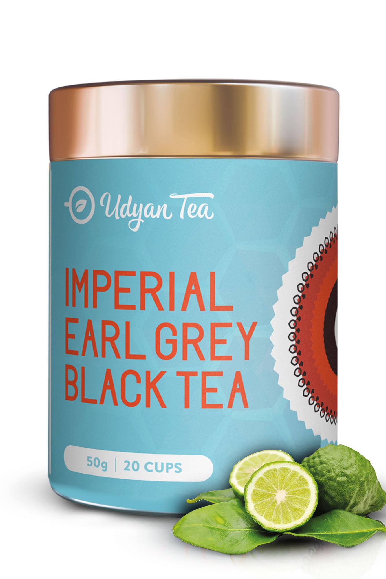 Udyan Tea Imperial Earl Grey Black Tea - 50g (20 Cups) | Boosts Energy, Helps Fight Depression | Energises & Reduces Fatigue and Stress (B0714DXJB5) Amazon Price History, Amazon Price Tracker