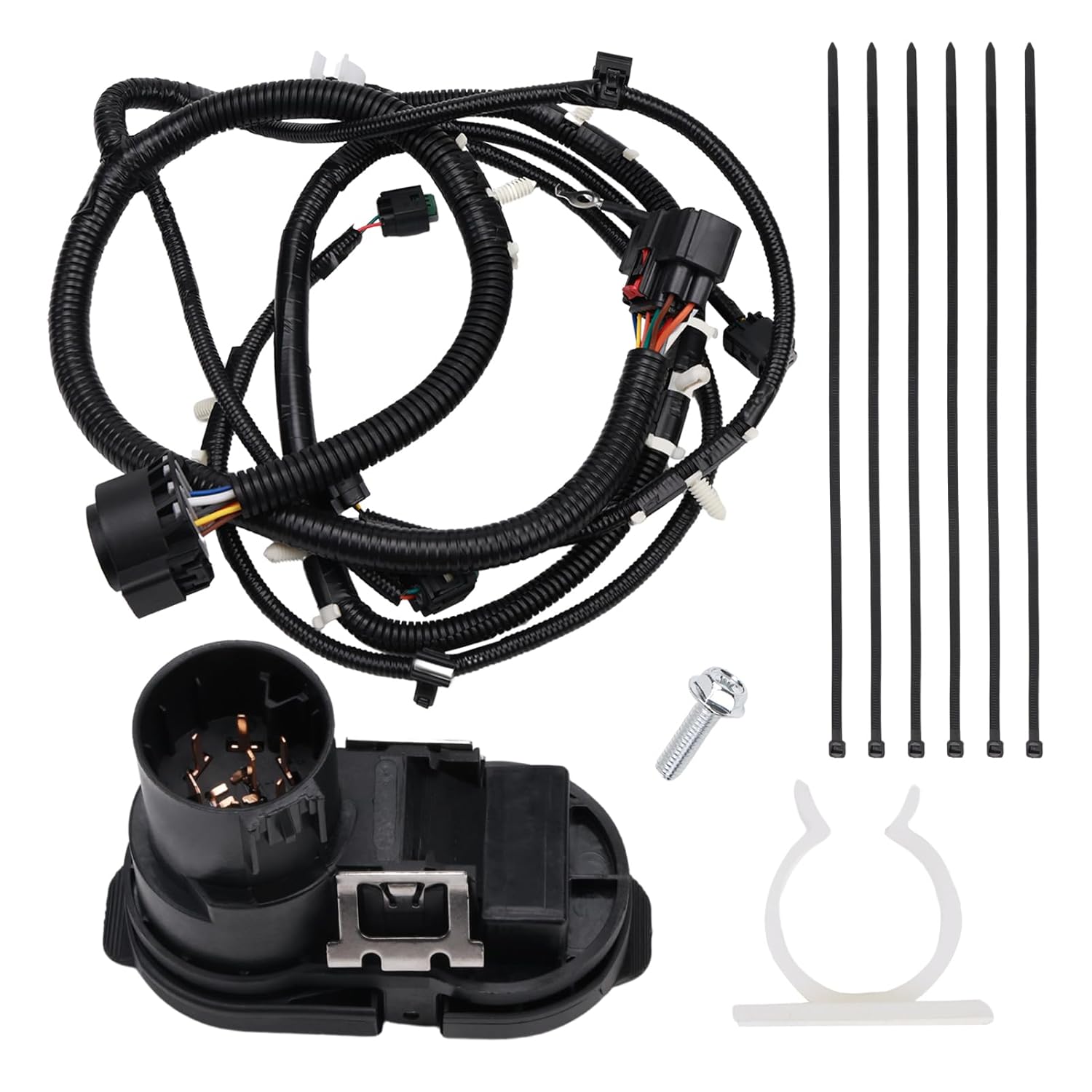 9L3Z15A416B 7 Way Trailer Brake Control Hitch Tow Wiring Connector Harness Kit w/Park Aid for F-150 2009-2014, Trailer Hitch Wiring Harness, 9L3Z-15A416-B