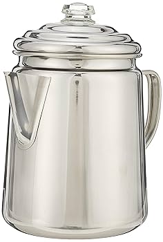 Coleman ステンレスパーコレーターとガスバーナーセット品 Coleman ステンレスパーコレーターとガスバーナーセット品