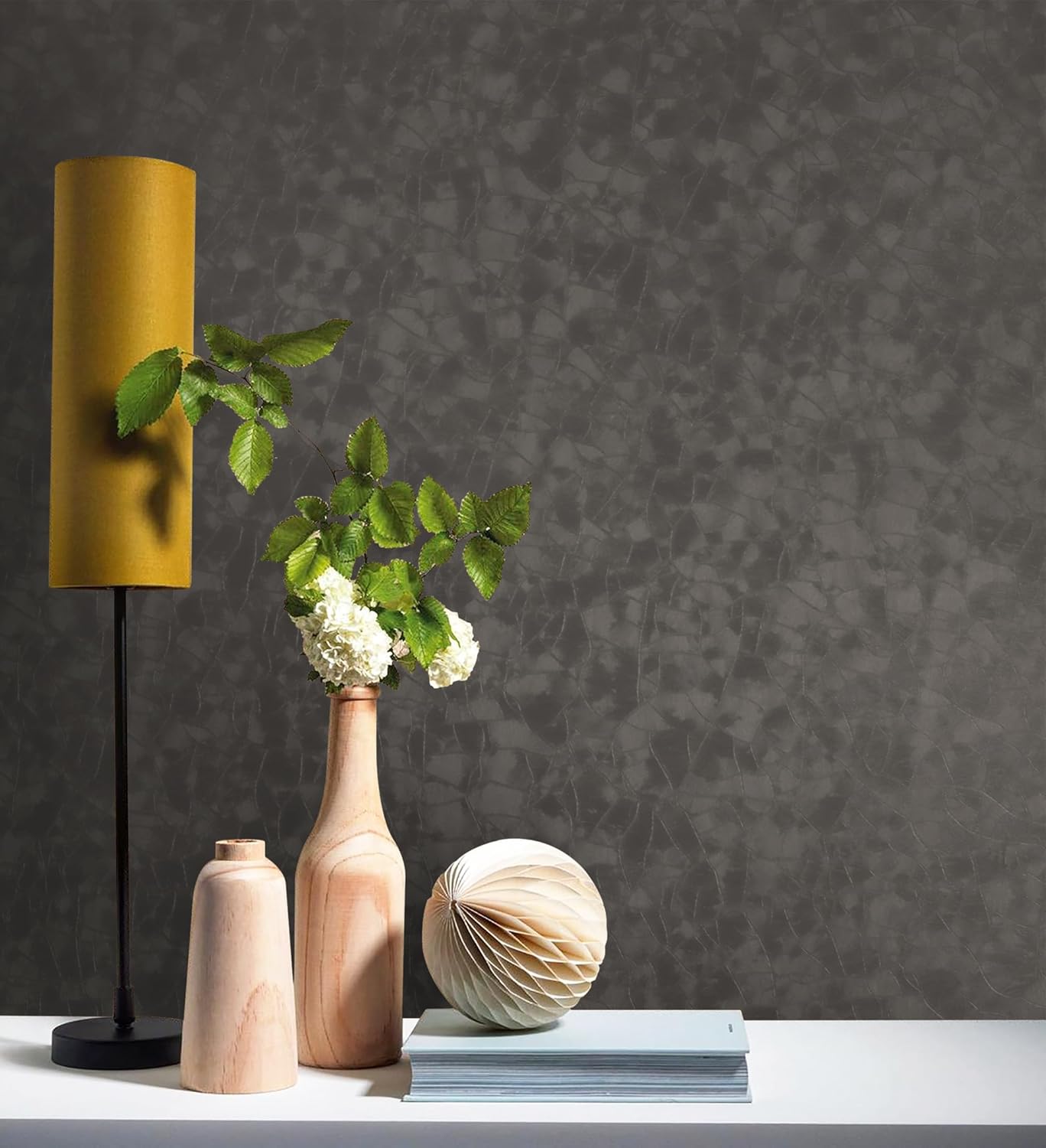 CiCiwind Wallpaper Textured Peel and Stick Wallpaper Removable Self