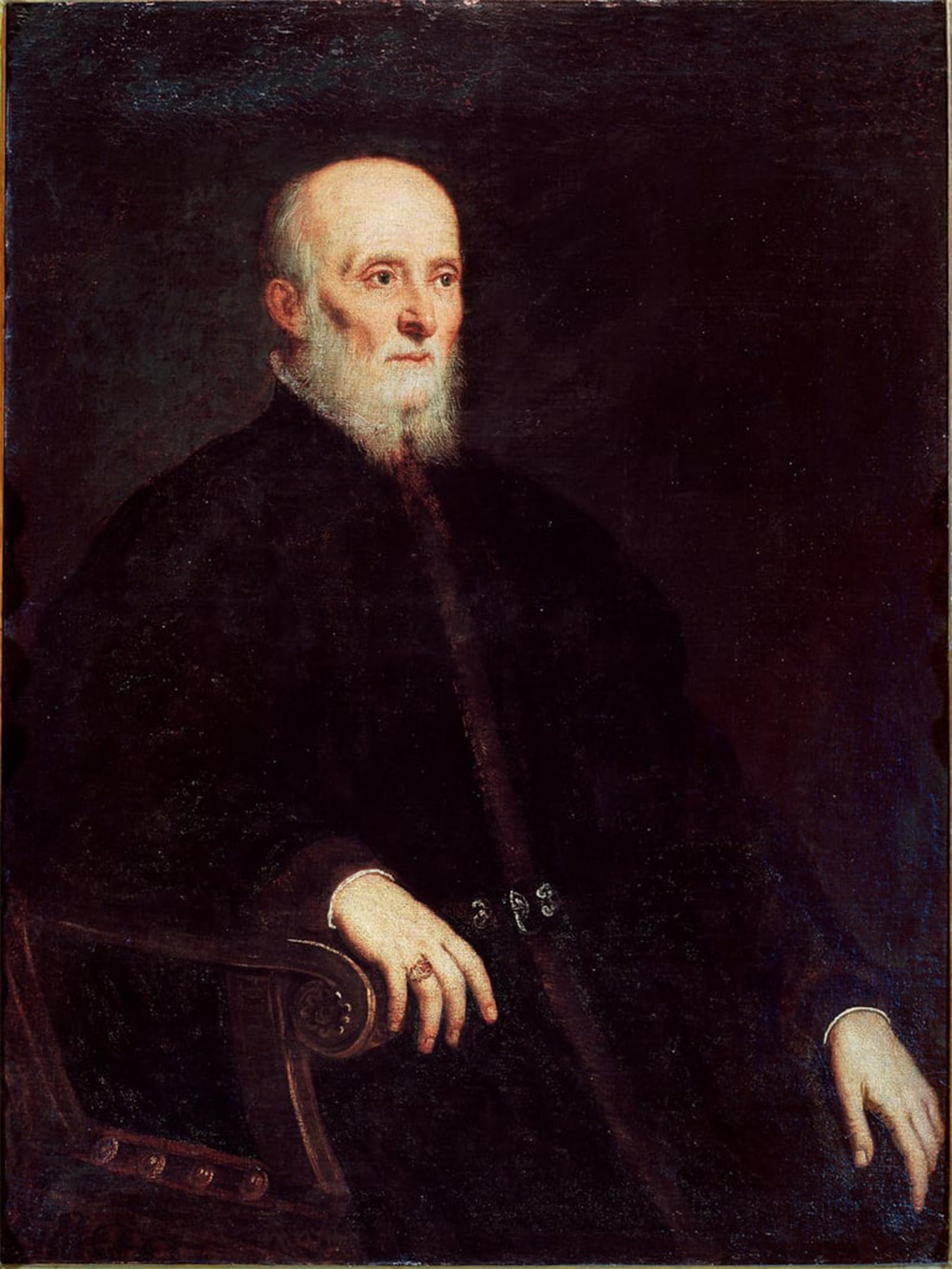 POSTERIIk Vintage Art Print Images Pictures Print Portrait of Alvise Cornaro by Jacopo Robusti Tintoretto Modern Colour Posters for Office Home Decor 60x90cm
