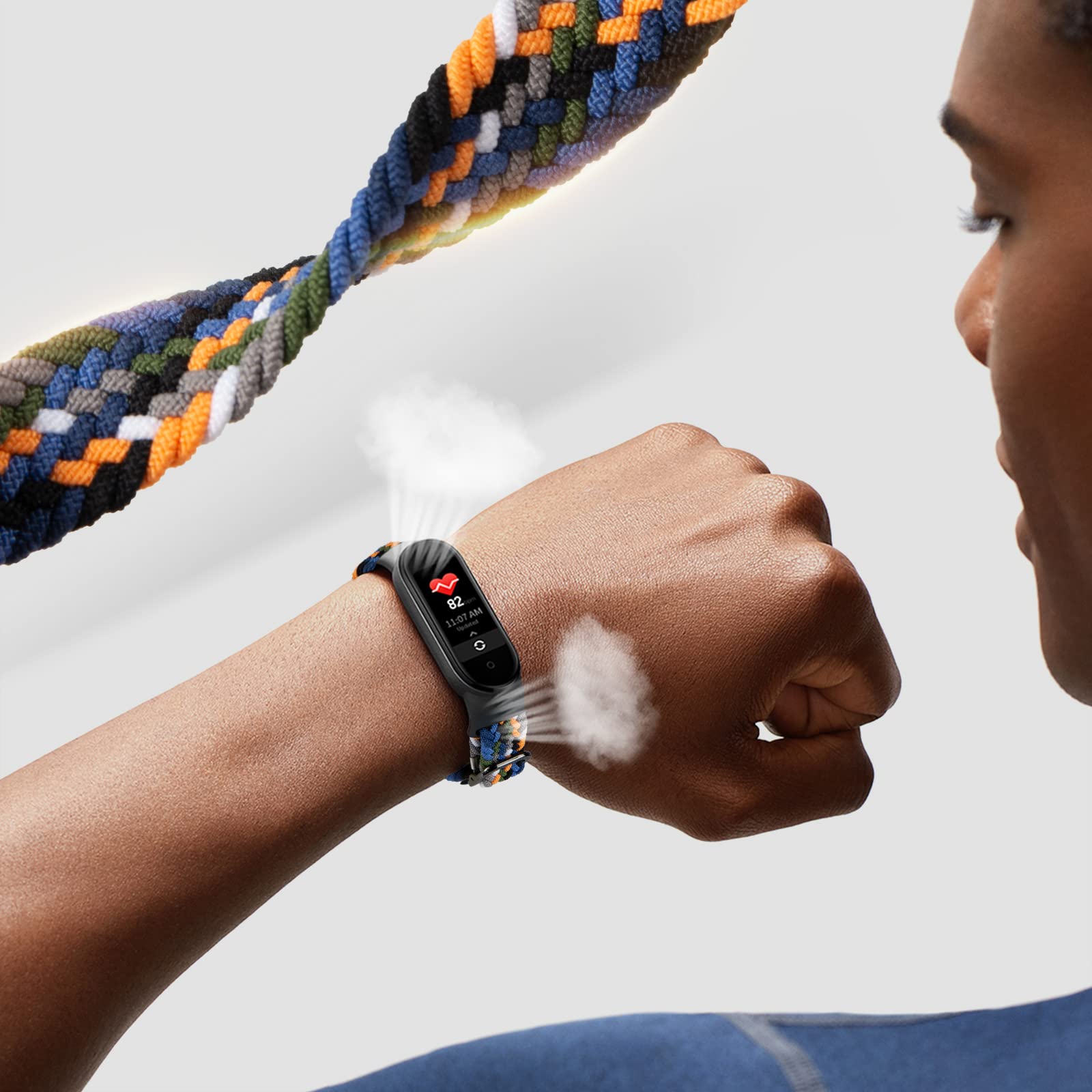 Cinturino Bracciale Sport Traspirante Fresco Per Xiaomi Mi Smart Band 7 6 5 4 3 - Foto 11