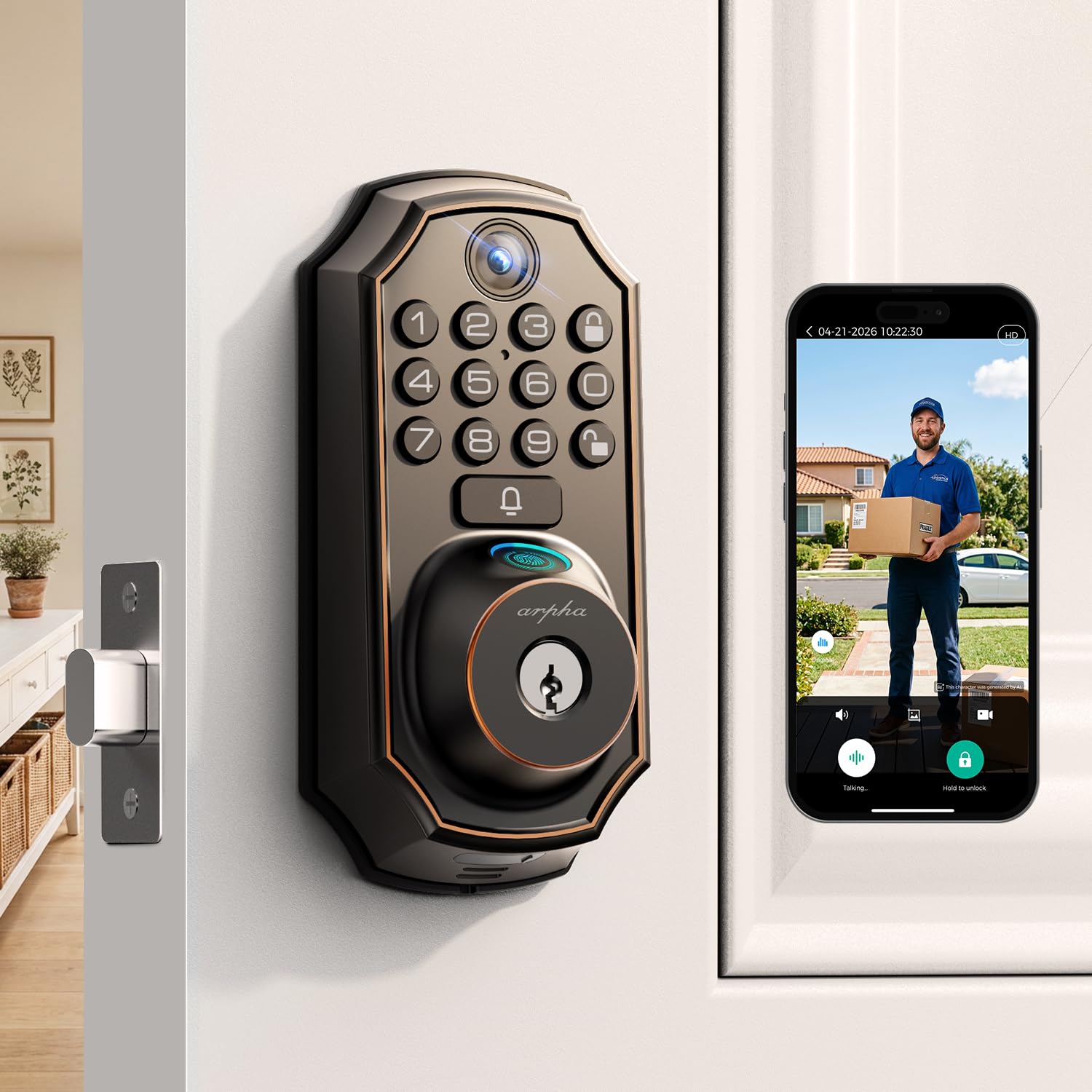 ARPHA WiFi Video Smart Lock D289W