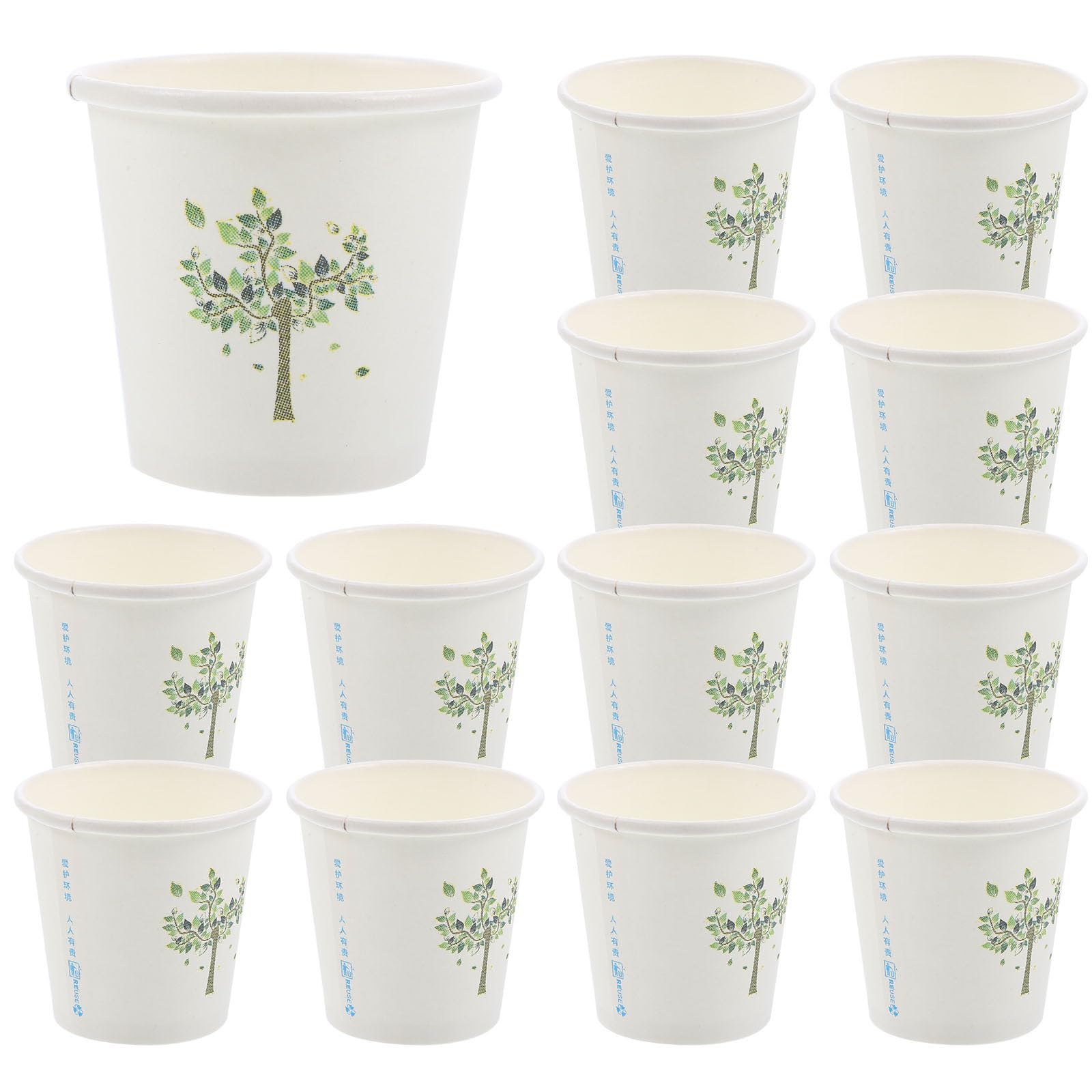NOLITOY Vasos de Papel 500 Pcs 3 Oz 60ml para Fiestas, Reuniones en Casa y Bebidas, Desechables, Ligeros, Seguros e Higiénicos