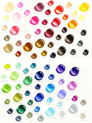 Kuretake Color Pen Brush Pen ZIG Clean Color Real Brush 80 Colors RB-6000AT/80V