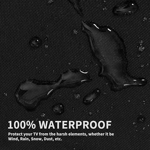 Miniatura 3 de Easy-Going Funda de TV para exteriores con solapa frontal que se abre para ver la televisión, uso cómodo sin quitar, funda de TV duradera con paño