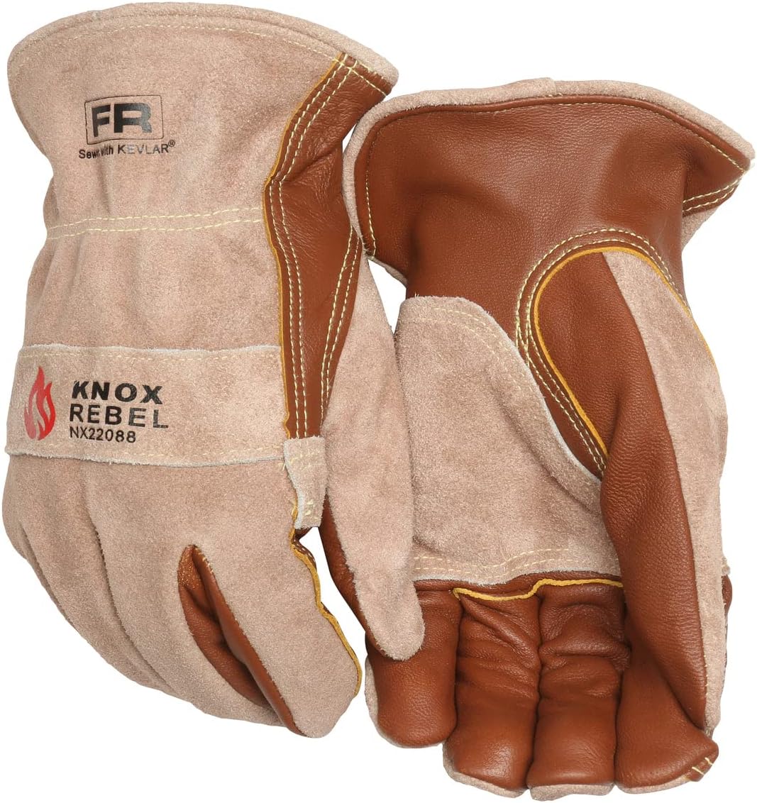 Knox - Brandclub - Knox NEXFR Leather Welder Gloves, Rebel FR
