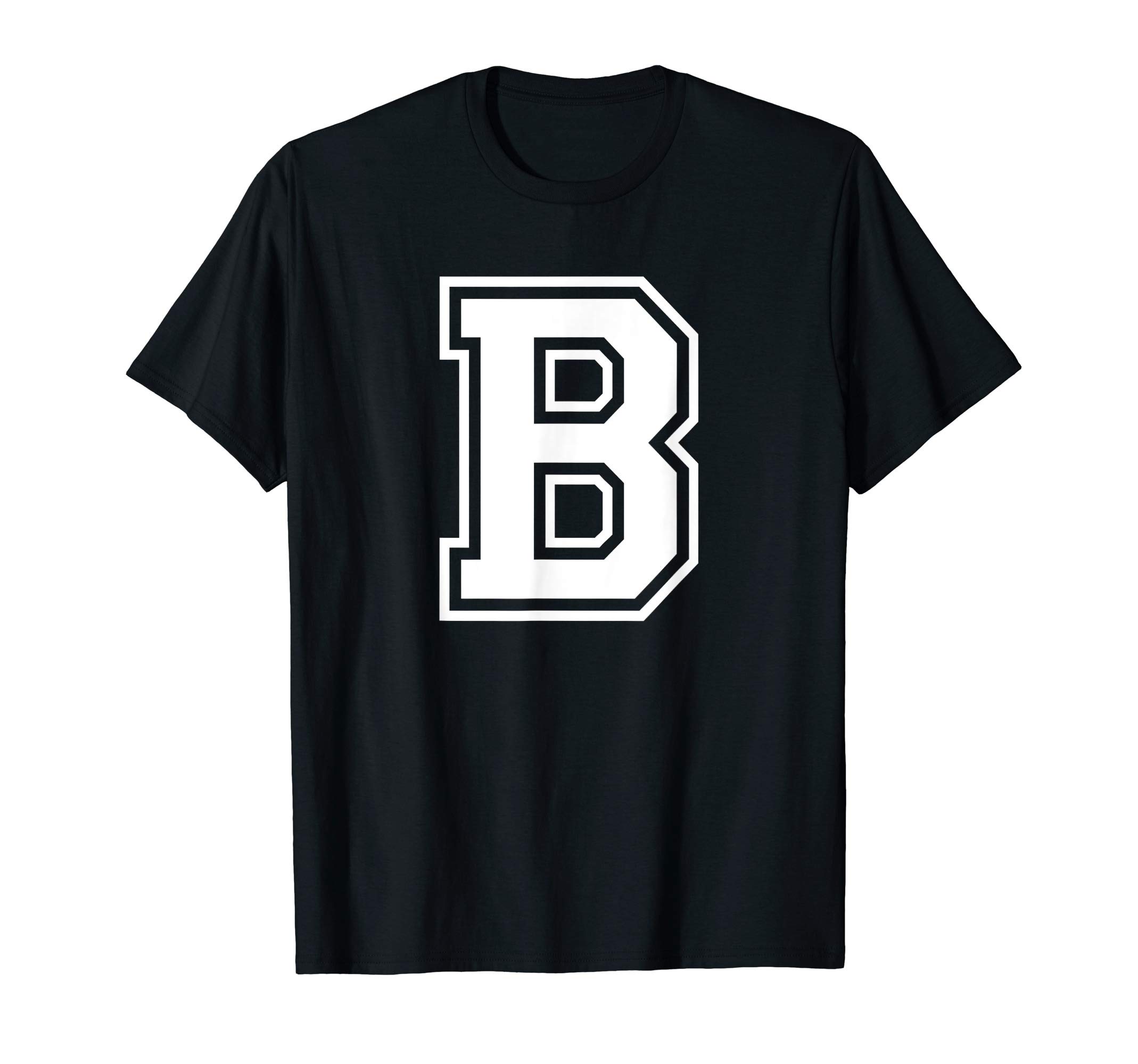 Varsity Letter Alphabet CoLetter B Name Initial Varsity Alphabet Monogram T-ShirtOEKO-TEX STANDARD 100