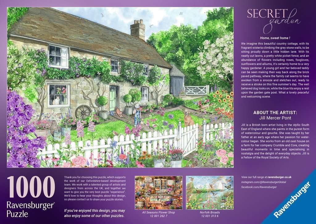 Ravensburger Secret Garden Puzzle 1000 Pieces