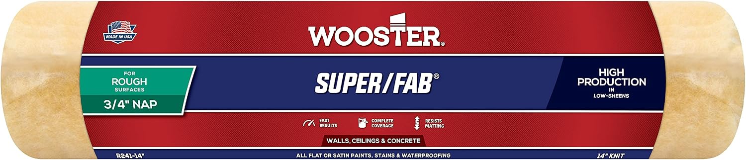 Wooster Brush R241-9 Super/Fab Roller Cover, 3/4-Inch Nap, 9-Inch