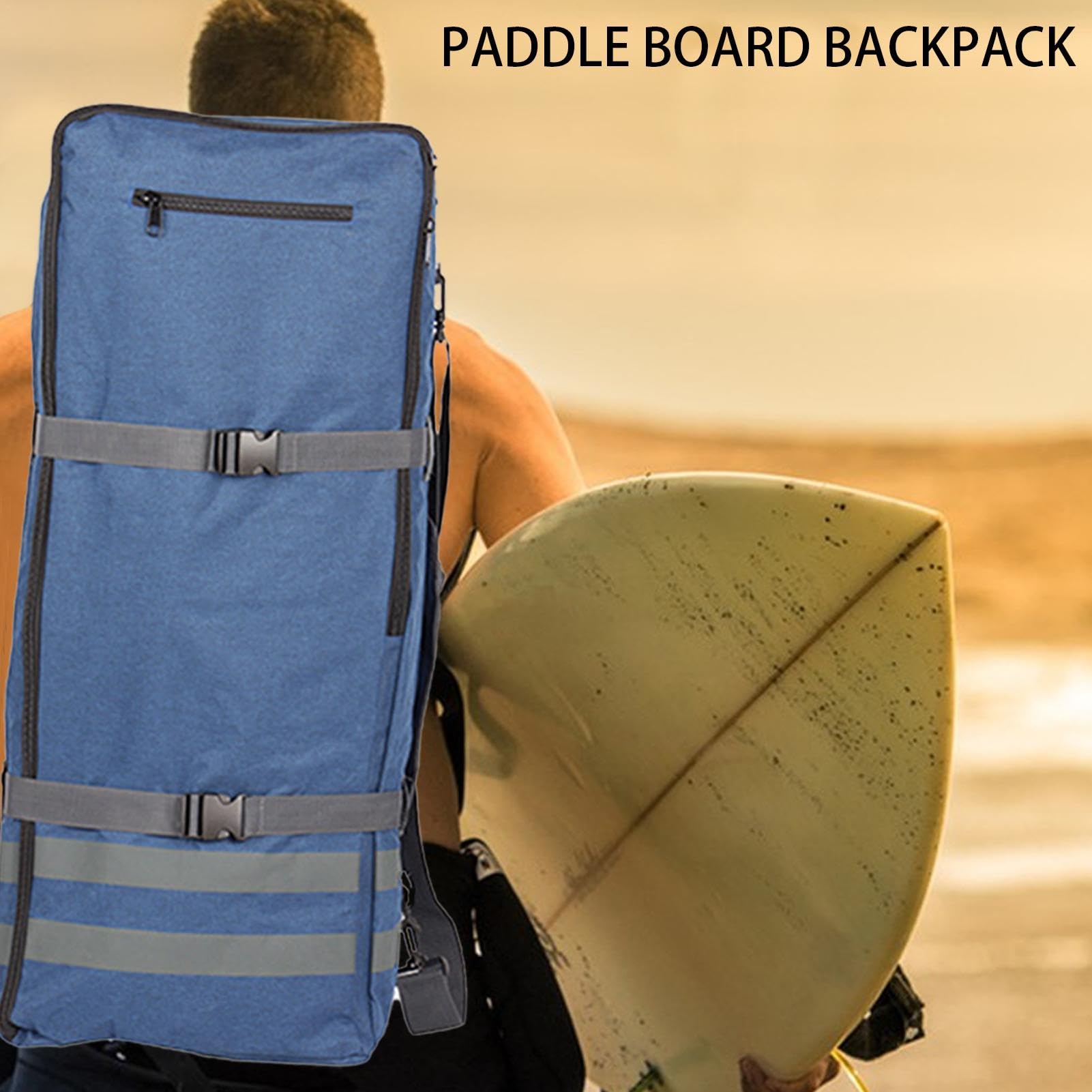 Borsa per stand up paddle, trasporto paddleboard, zaino gonfiabile, capacità 84 l, tracolla regolabile, accessori per sport acquatici all'aperto