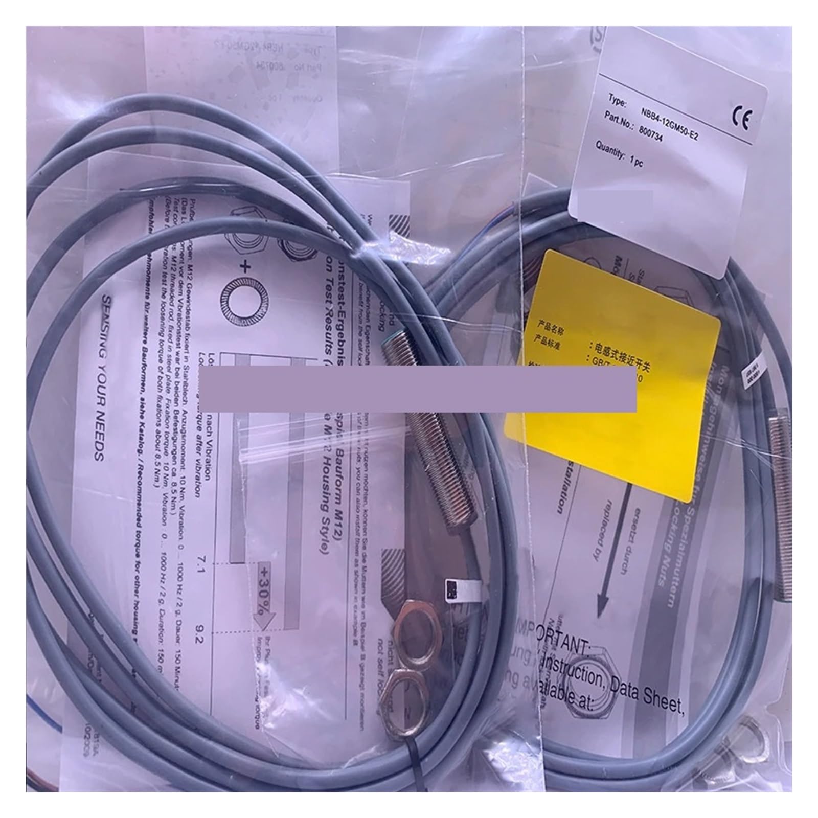 NCCNATMHP 1pcs Proximity switch NBB8-18GM50-E0 NBN8-18GM50-E3 NBN8-18GM50-E0 NBB5-18GM50-E0
