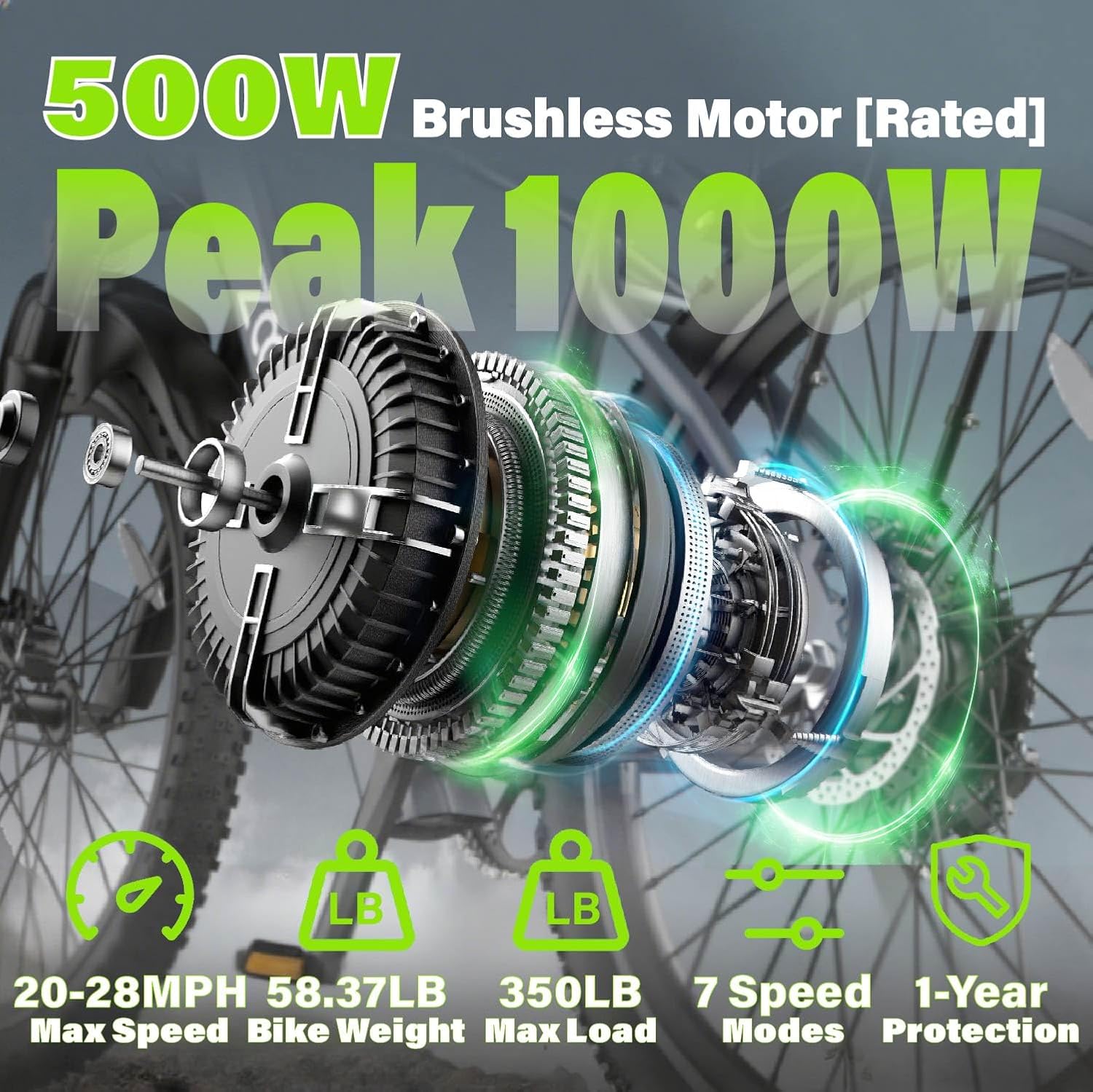 Electric Bike Adult 2026 Upgrade 14"20"24"26" Foldable Electric Bicycle Full Suspension Folding Mountain Ebike 48V 468Wh 480Wh Battery 25-45 Miles 20-30MPH 1500W Peak Brushless Motor Commuting Ebike