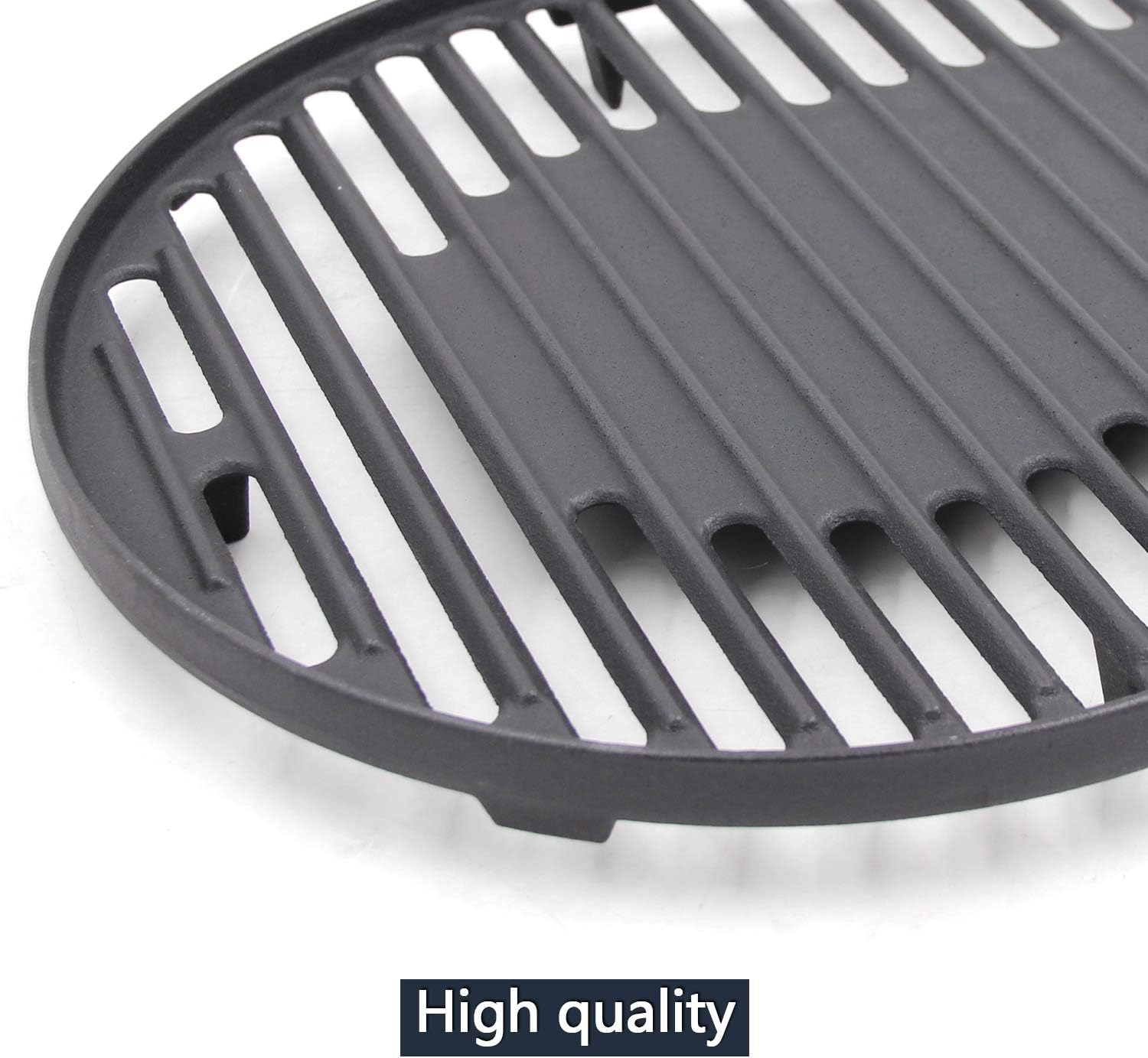 Hongso Matte Cast Iron Cooking Grate for Coleman Roadtrip Swaptop Grills LX LXE LXX, Non-Stick Camping Grill Grid, Half Grate of Coleman Roadtrip Parts, PCB012