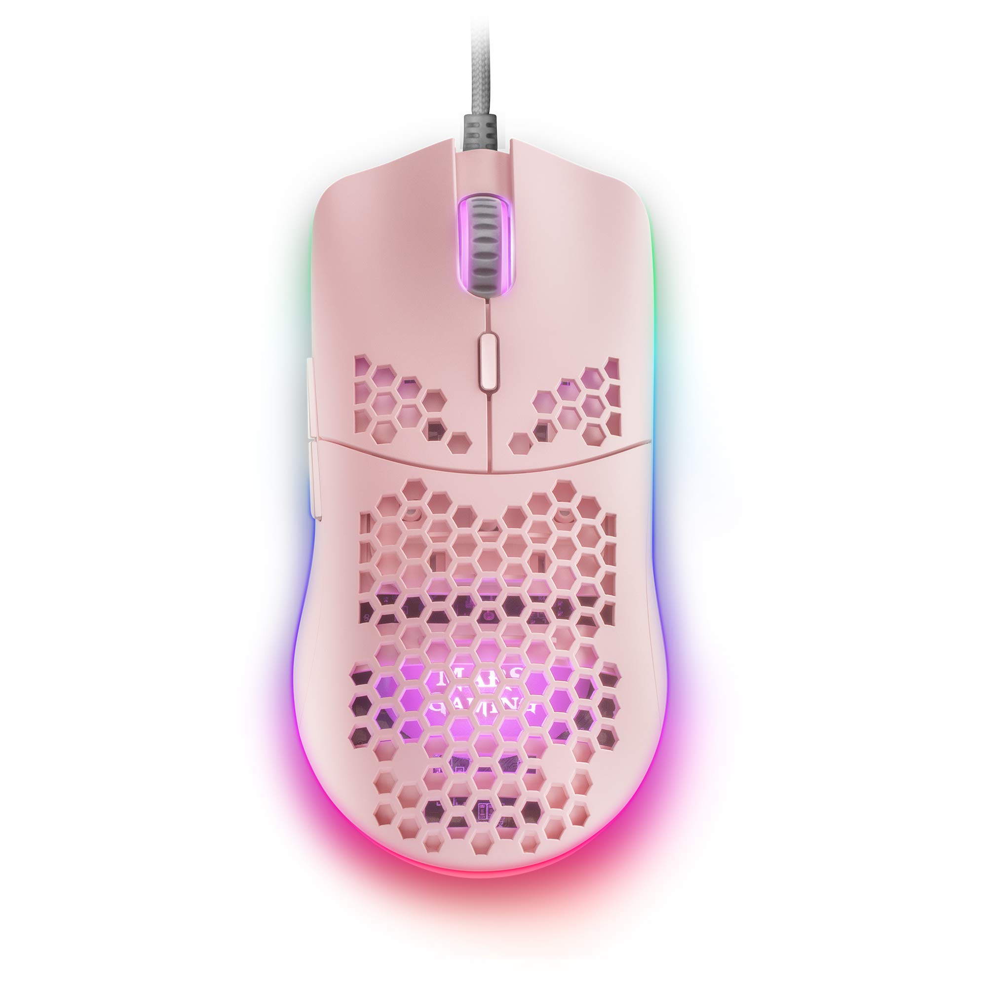 Mars Gaming MMAX Pink Ultra Light Mouse 69g Optical 12400DPI Chroma RGB Soft