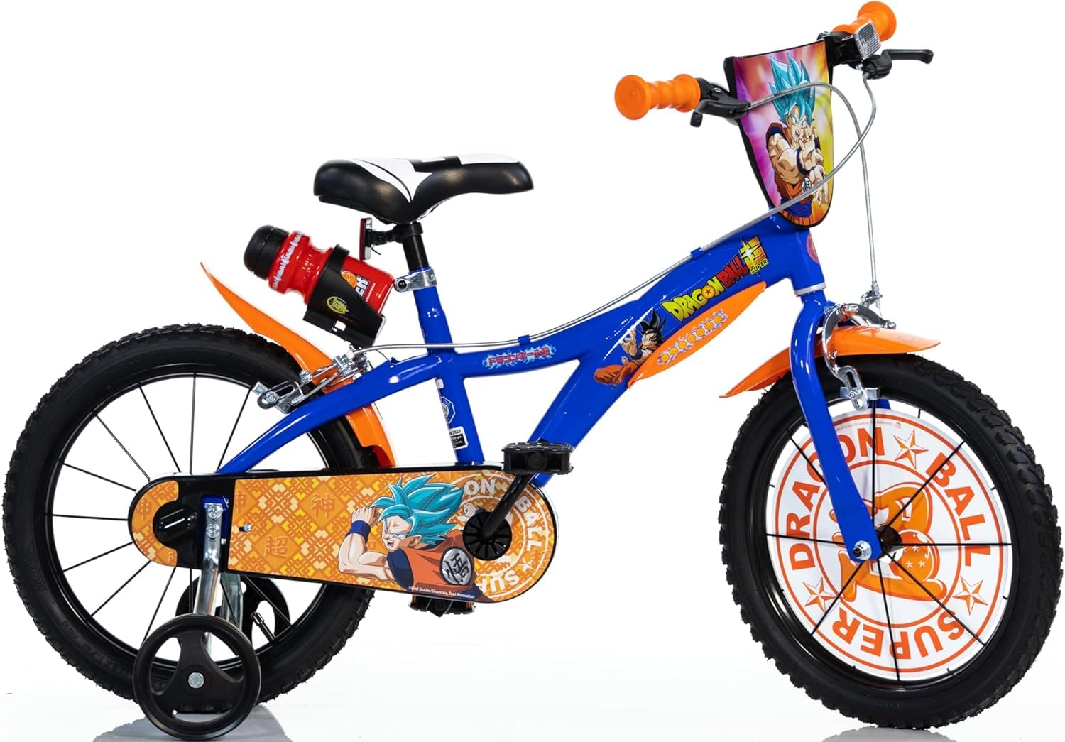 Bici per Bambino Bicicletta Dino Bikes Dragon Ball Taglia 12" - 14" - 16"