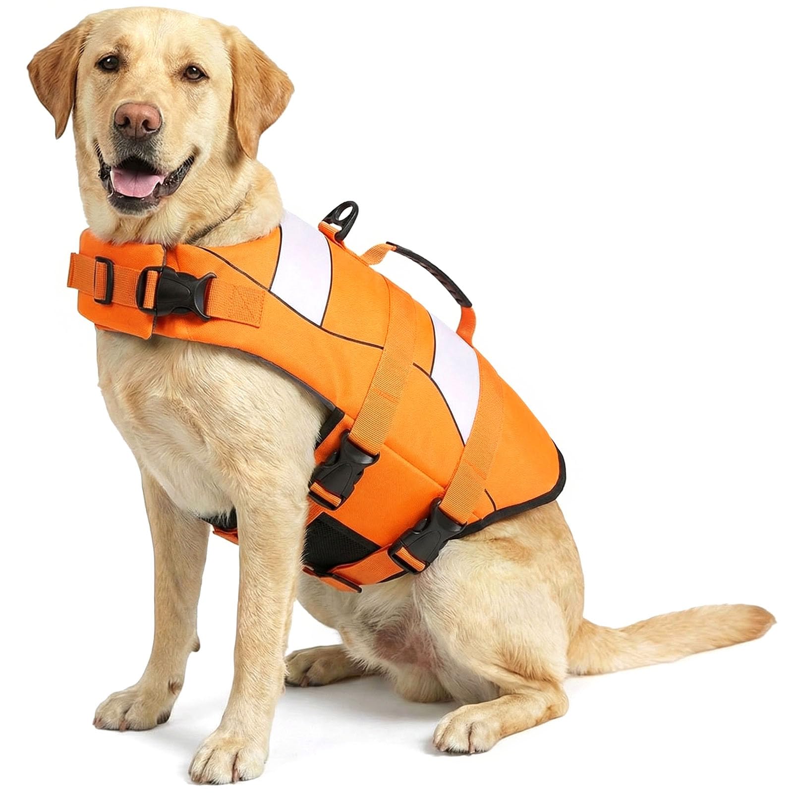 ASENKU Giubbotto Salvagente XL per Cane con Manico - Aiuto al Galleggiamento per Bulldog Francese, Labrador e Barboncino