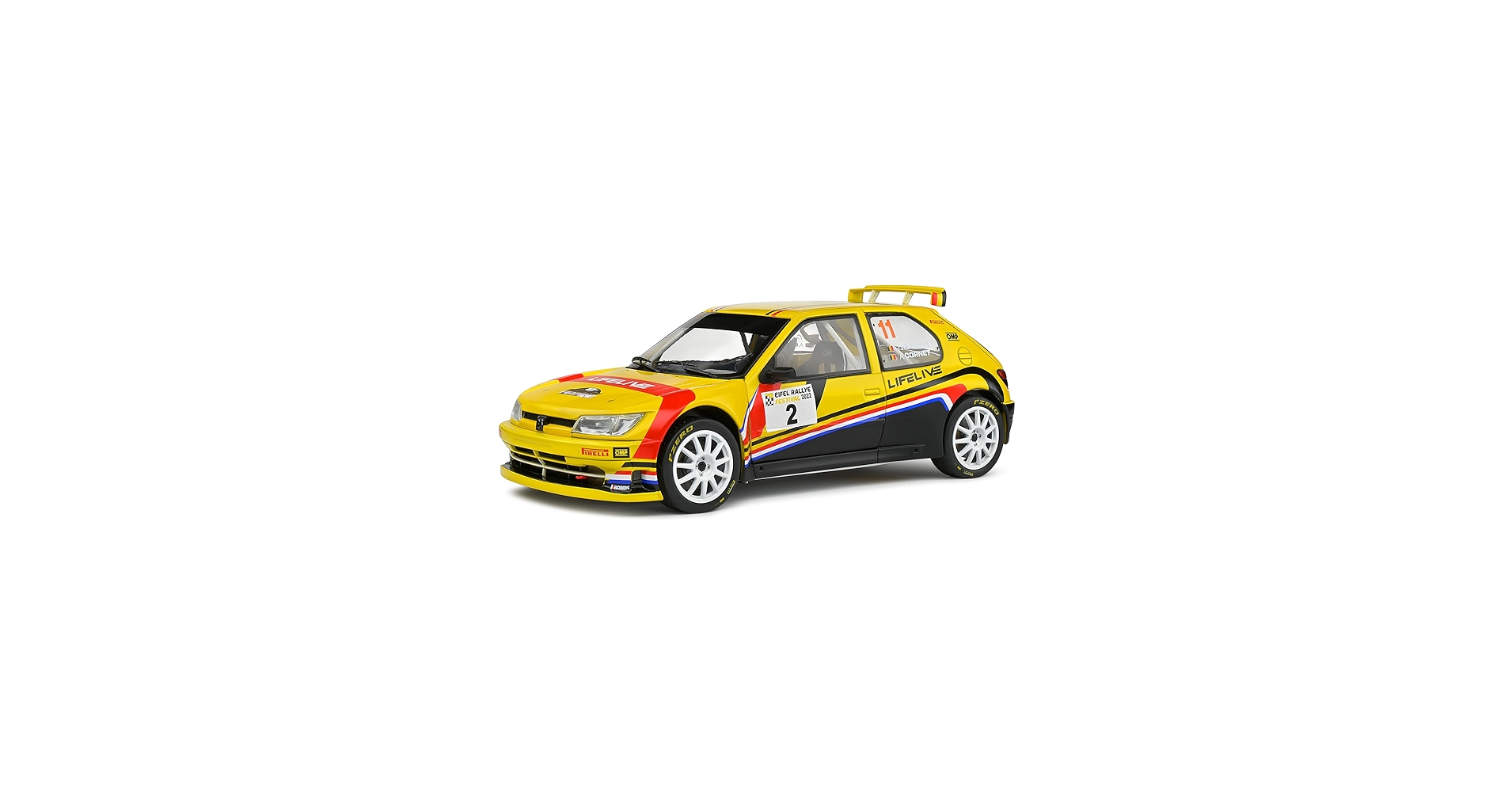 Amazon.com: Solido 1:18 Peugeot 306 Maxi Yellow #2 T