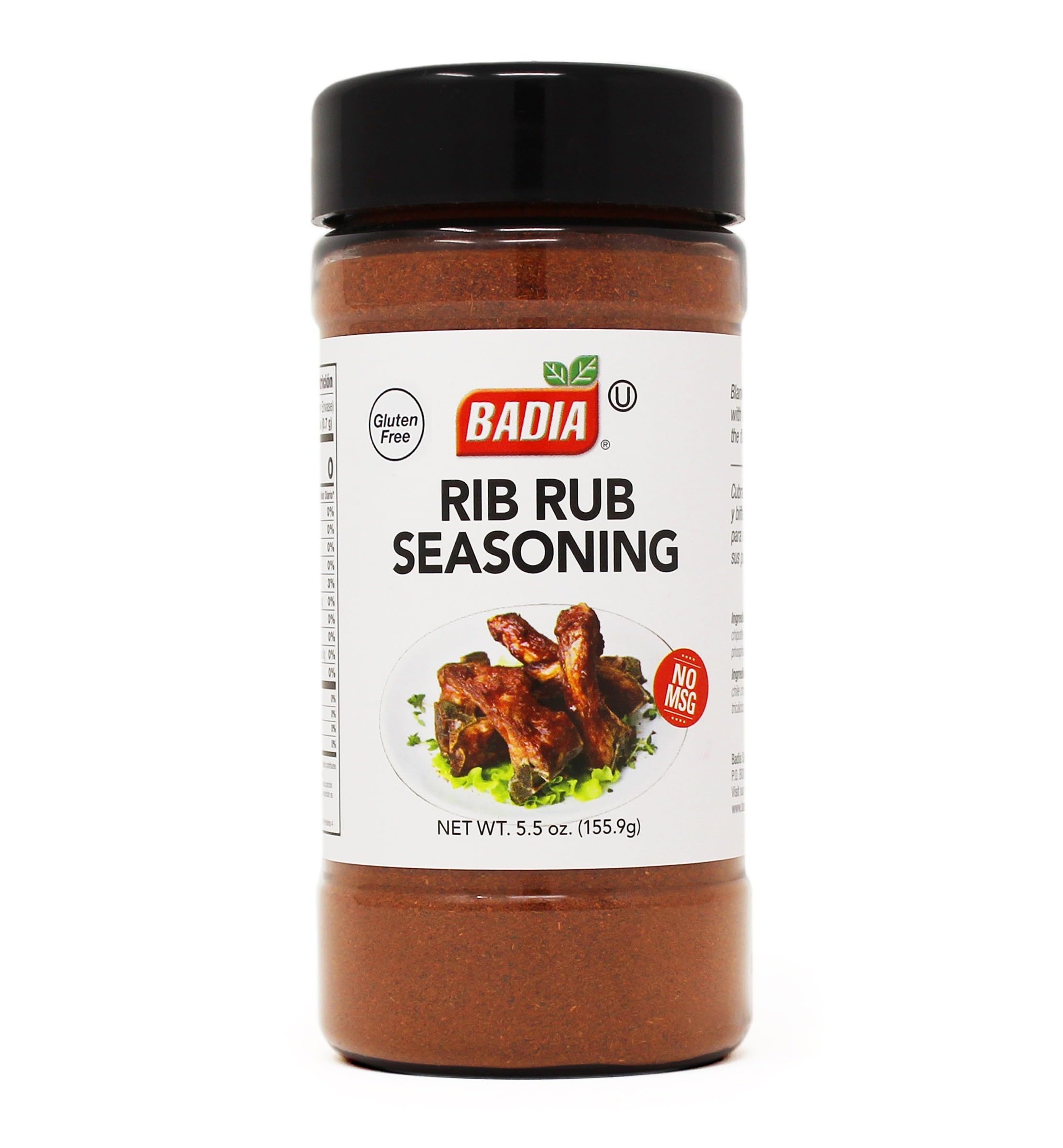 Badia Rib Rub Seasoning, 5.5 oz – Savory Blend for Tender, Flavorful Ribs, Meats & Grilled Dishes