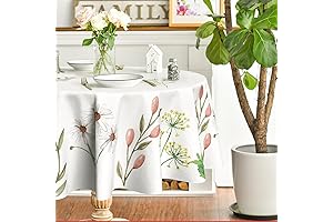 Horaldaily Easter Round Tablecloths 70 Inch