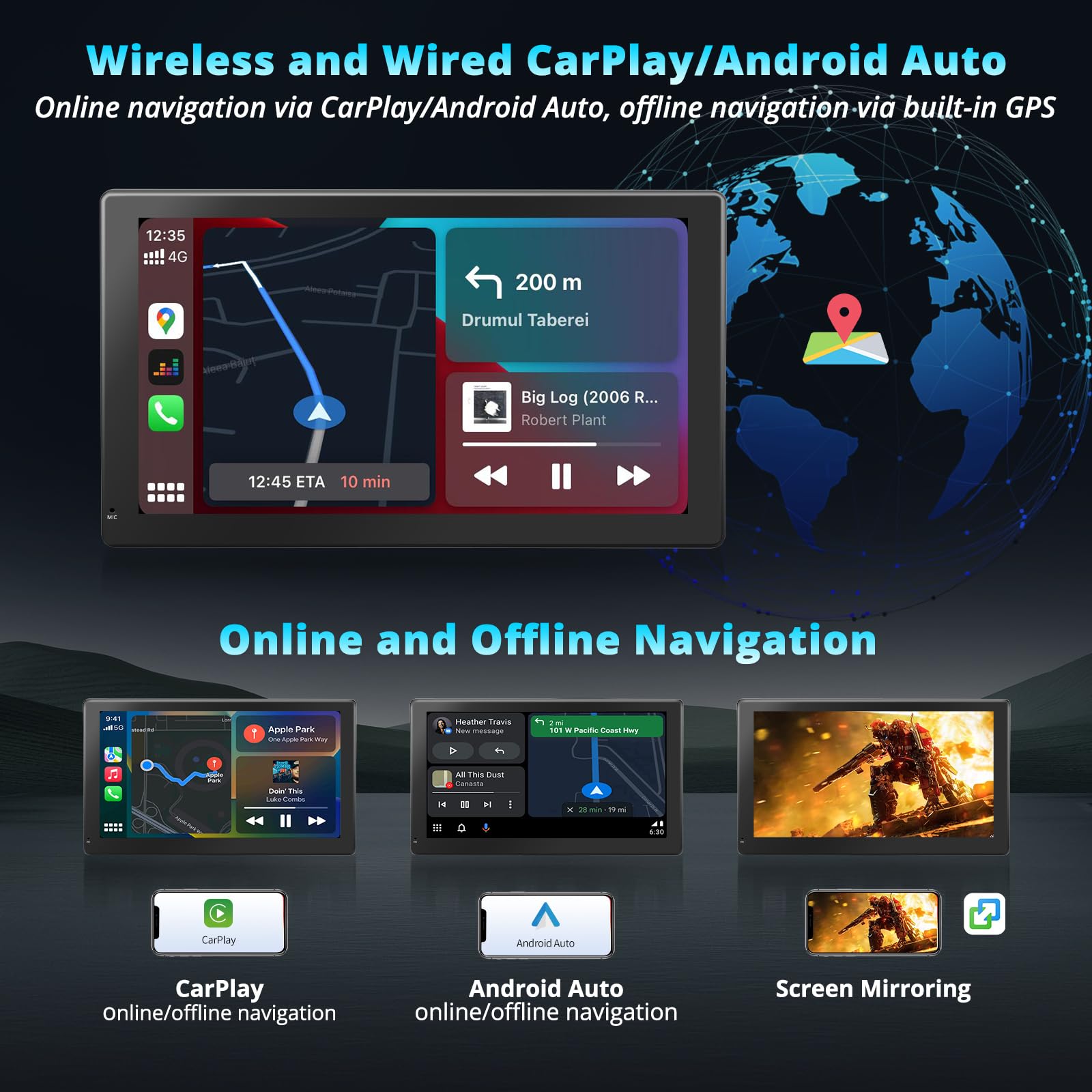 Amazon.co.jp: RevcarX P9 7インチ 4G LTE ポータブルディスプレイ
