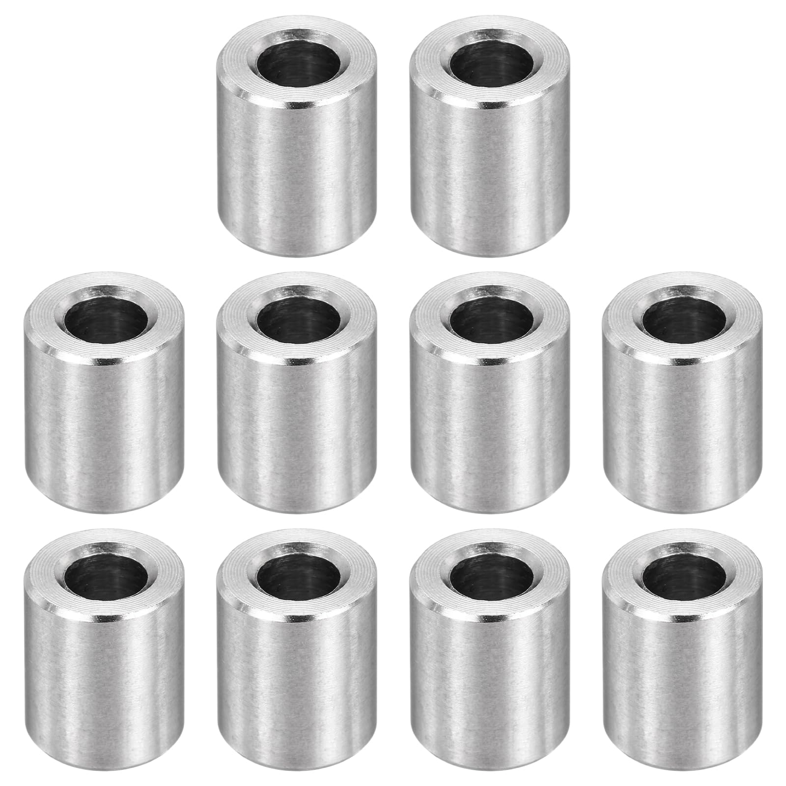 PATIKIL M5 Stainless Steel Spacers, 12Pcs Metal Spacer 5mm ID x 10mm OD x 12mm l Screw Standoff for 1/32" or M5 Screw — image 1