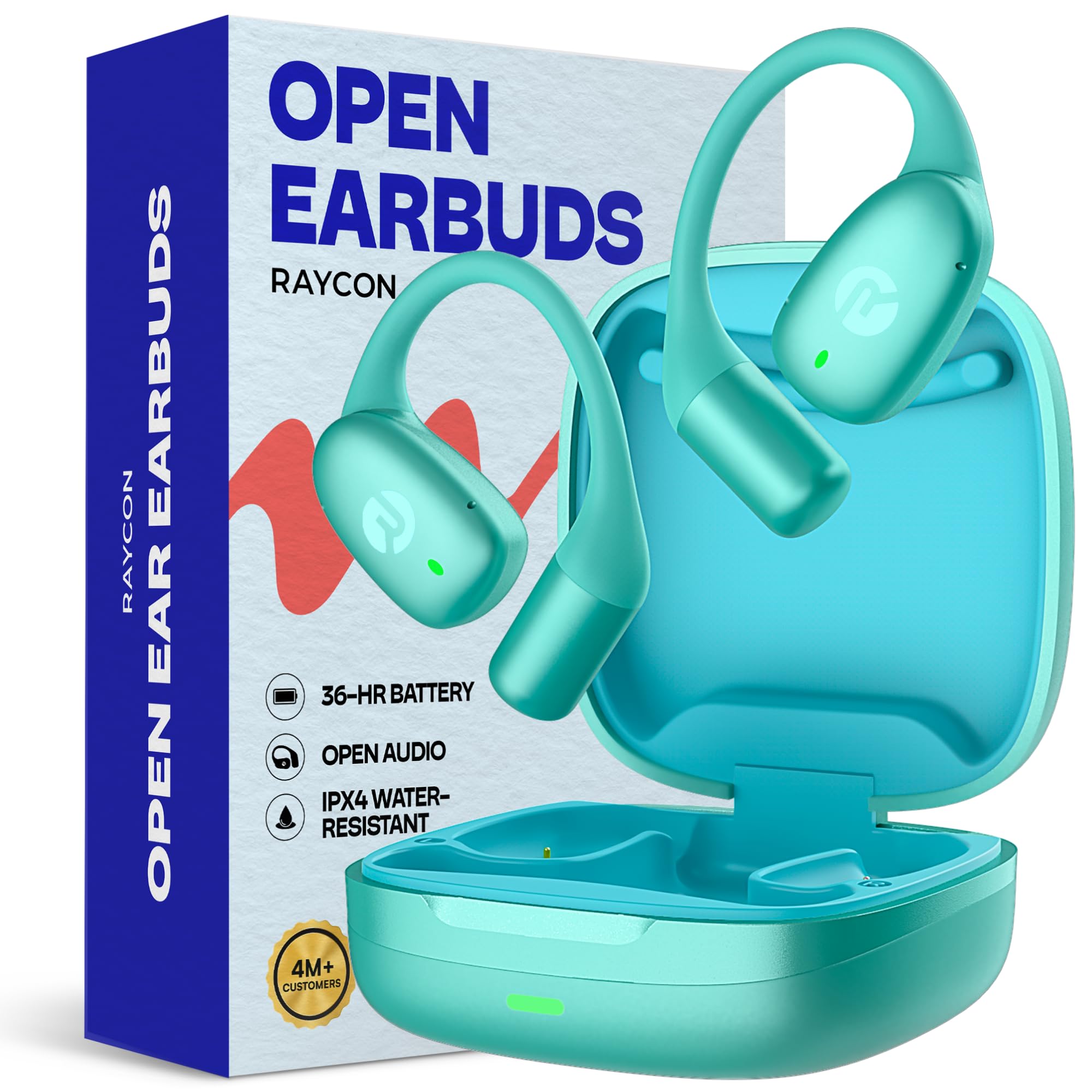 auricolari true wireless raycon essential open ipx5 acqua 36h batteria
