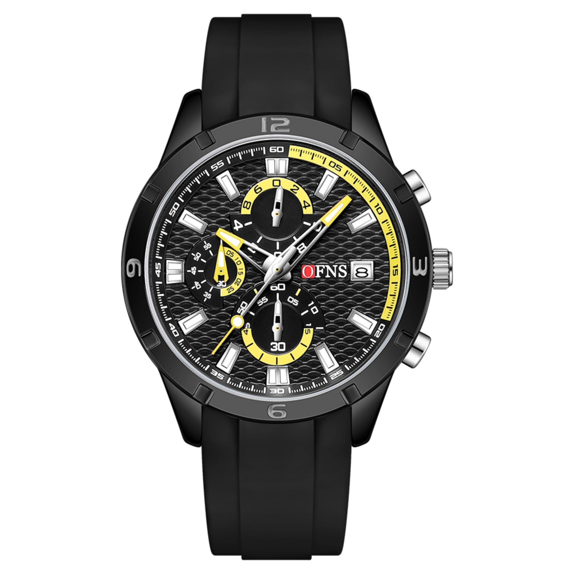 OFNS Orologio analogico al quarzo da uomo, orologio da polso da uomo, impermeabile, alla moda, sportivo, idea regalo