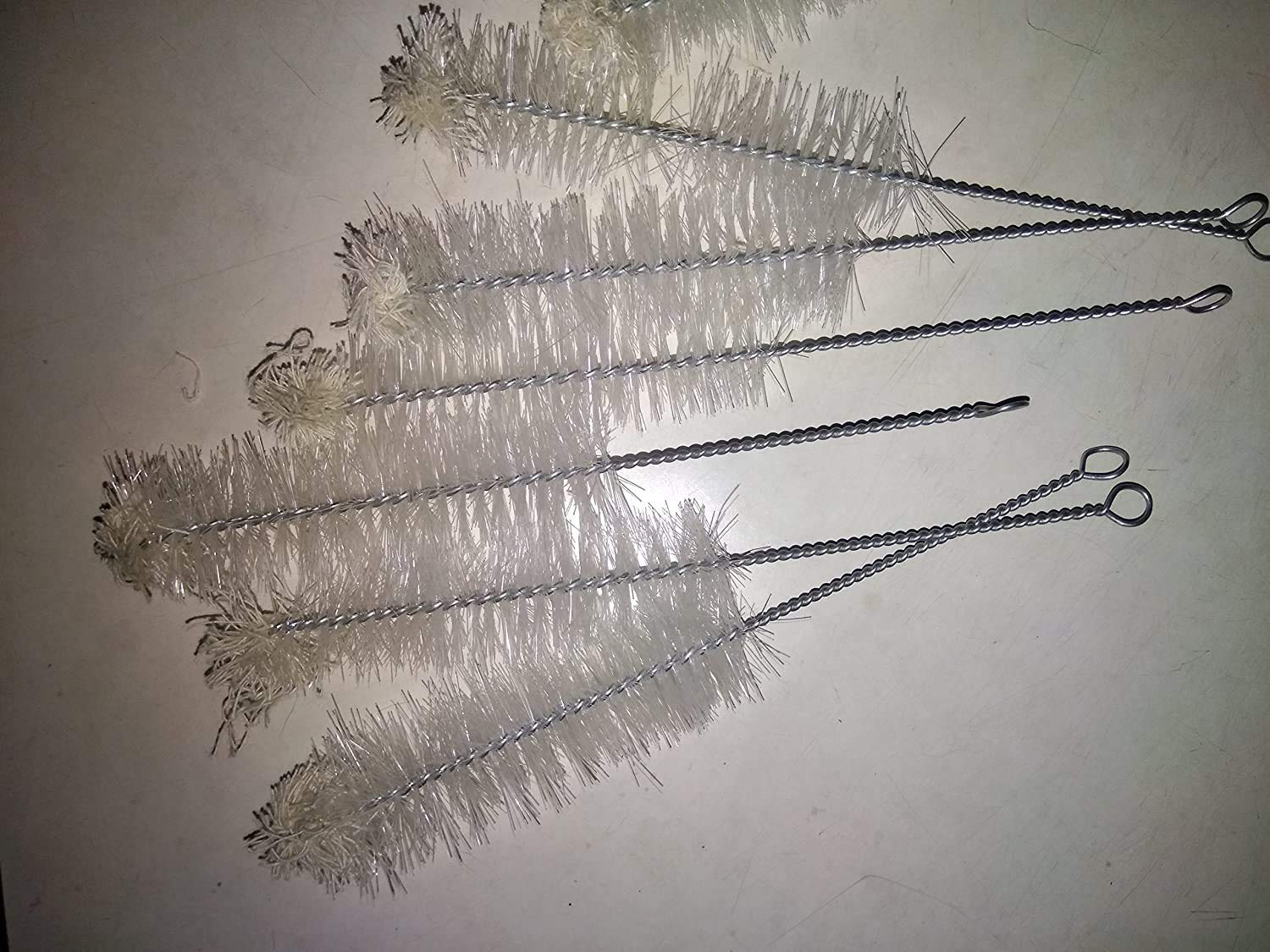 Test Tube Washing Brush, 25mm Diameter, Nylon, White Color, Pack of 12