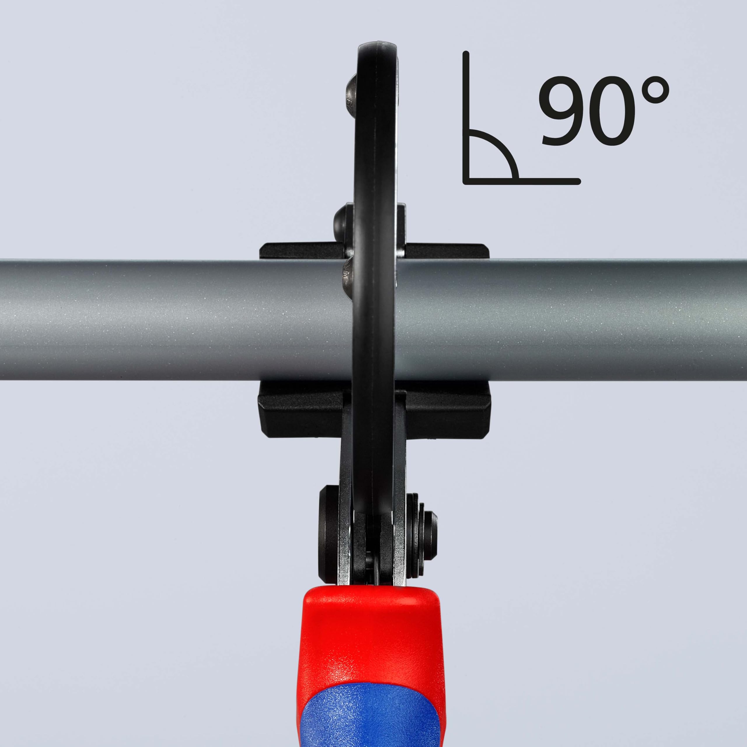 KNIPEX Cortatubos para tubos multicapa y de plástico cromado con mangos multicomponente 210 mm, 90 25 25