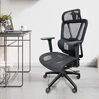 Cadeira de escritório Python Fly malha ergonômica - apoio da lombar ajustável, assento com fluxo de ar, apoios de braços 3D, capacidade de 150 kg