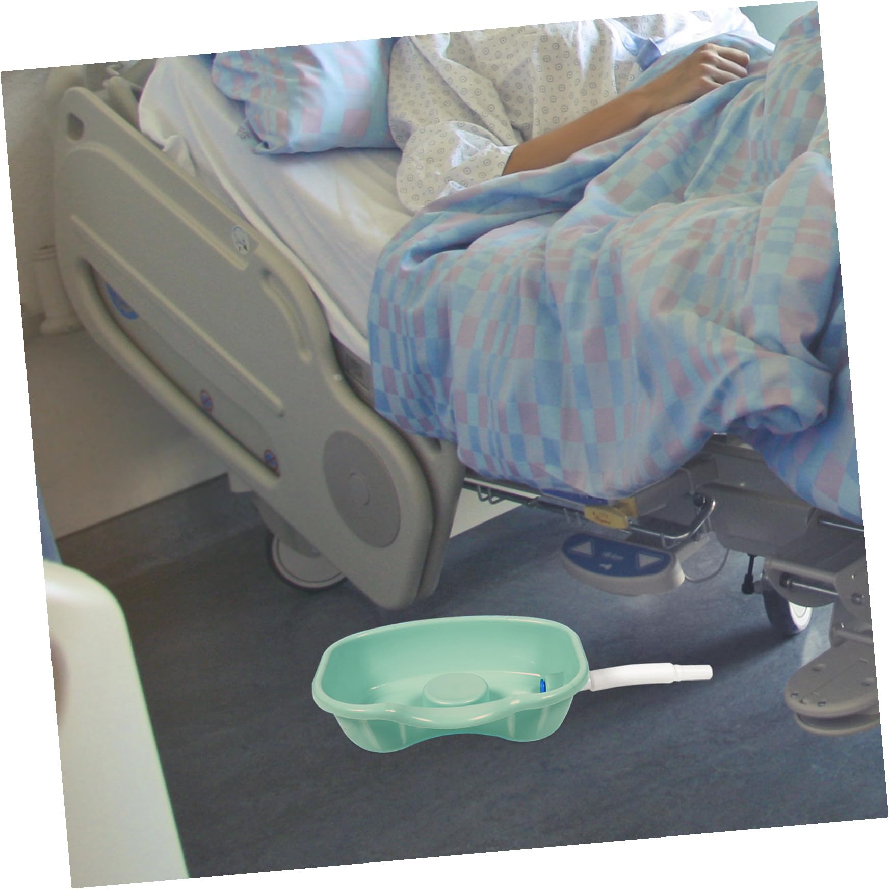 minkissy Haarwaschbecken aus Kunststoff für Bettlägerige Ergonomische Form mit Glatter Oberfläche für Bequemes Haarewaschen im Bett