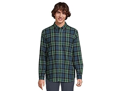 L.L.Bean Scotch Plaid Flannel Shirt Traditional Fit Men