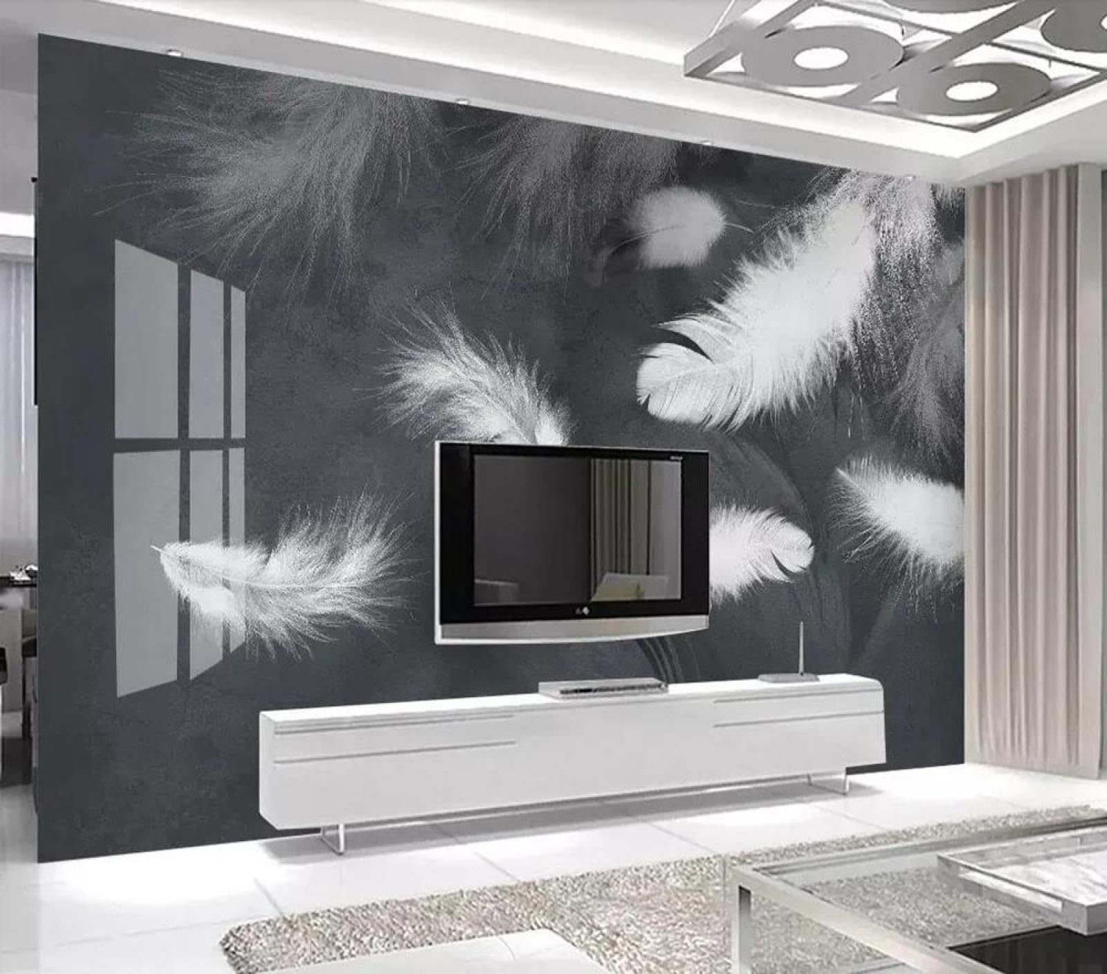 Papier peint mural simple 3d salon chambre revêtement mural ILIYA