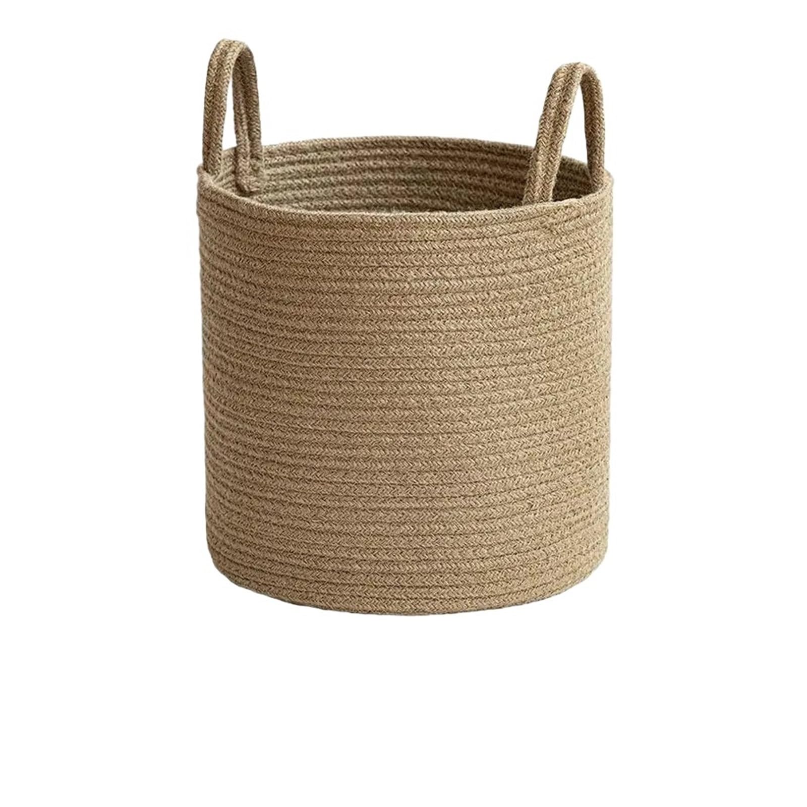 Folding Laundry Basket Household Storage Willow,handwoven,rope,deep,foldable,for storing toys and small items