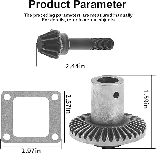Miniatura 2 de Kit de engranajes de transmisión 105-6839, 104-8671 y 92-5790 compatible con cortacésped reciclador Toro de 22 pulgadas, compatible con modelos