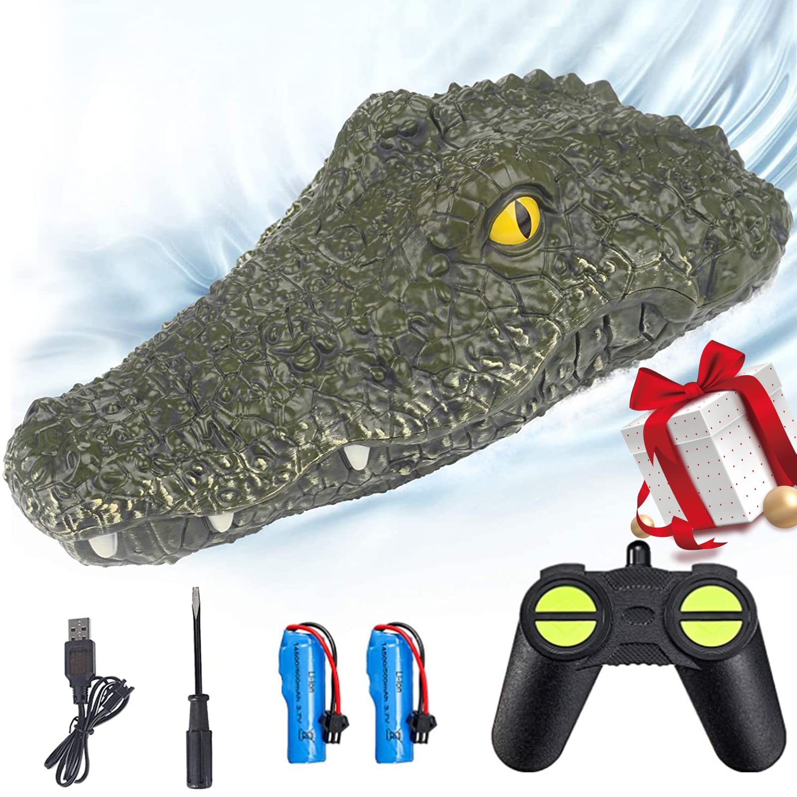 Buy Eseesmart Remote Control Boat, Electric RC Alligator Boat, 2.4G