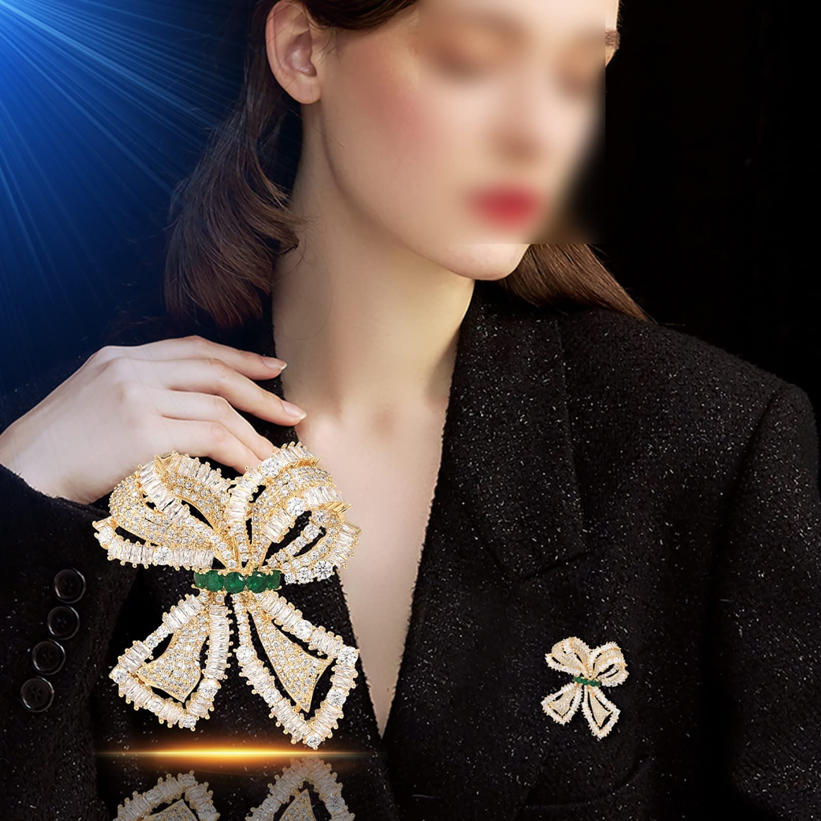 Schleife Brosche weibliche Corsage Blume Anzug Mantel Pin passende Kostüm Zubehör