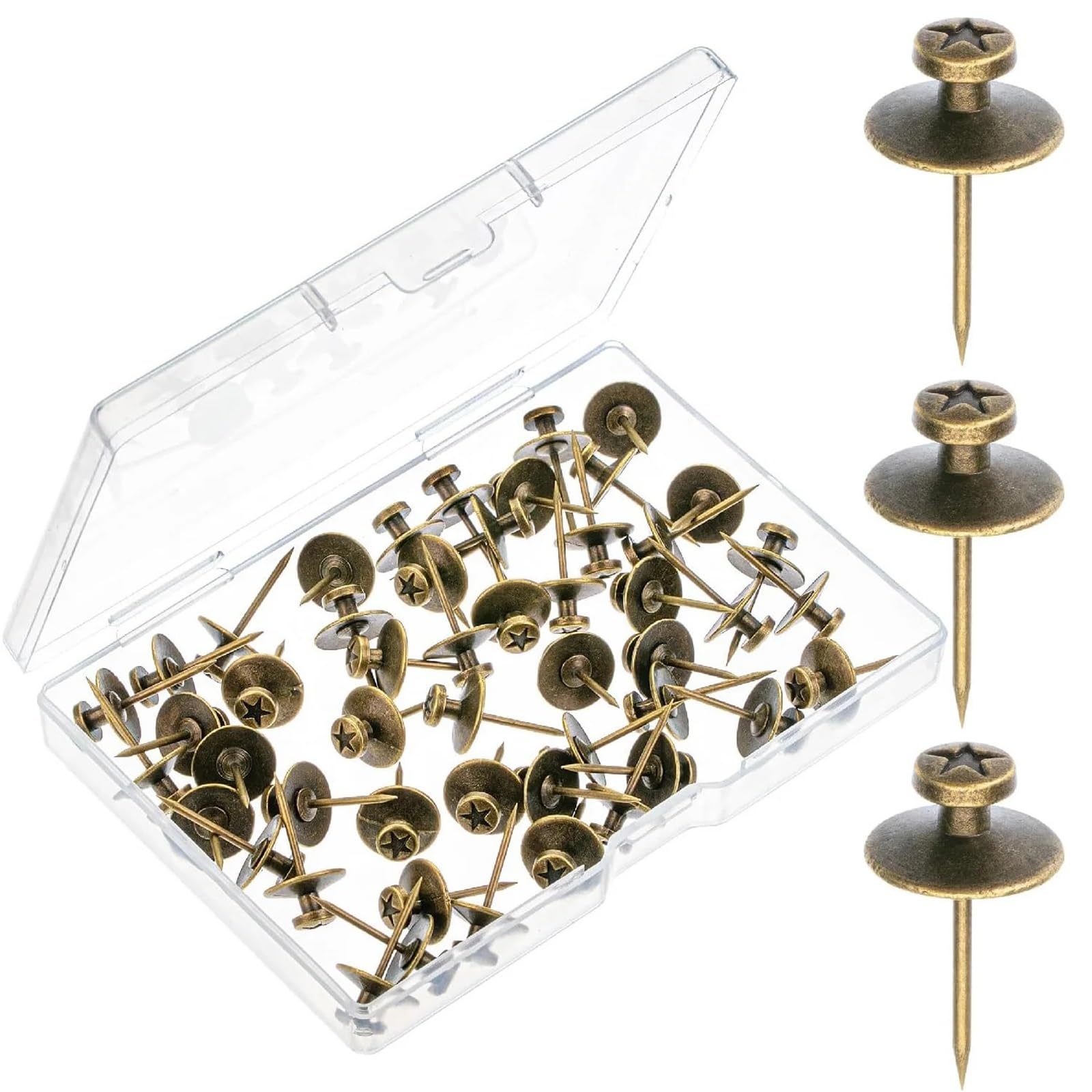 Push Pins 30Pcs Picture Hanging Hook Push Pins