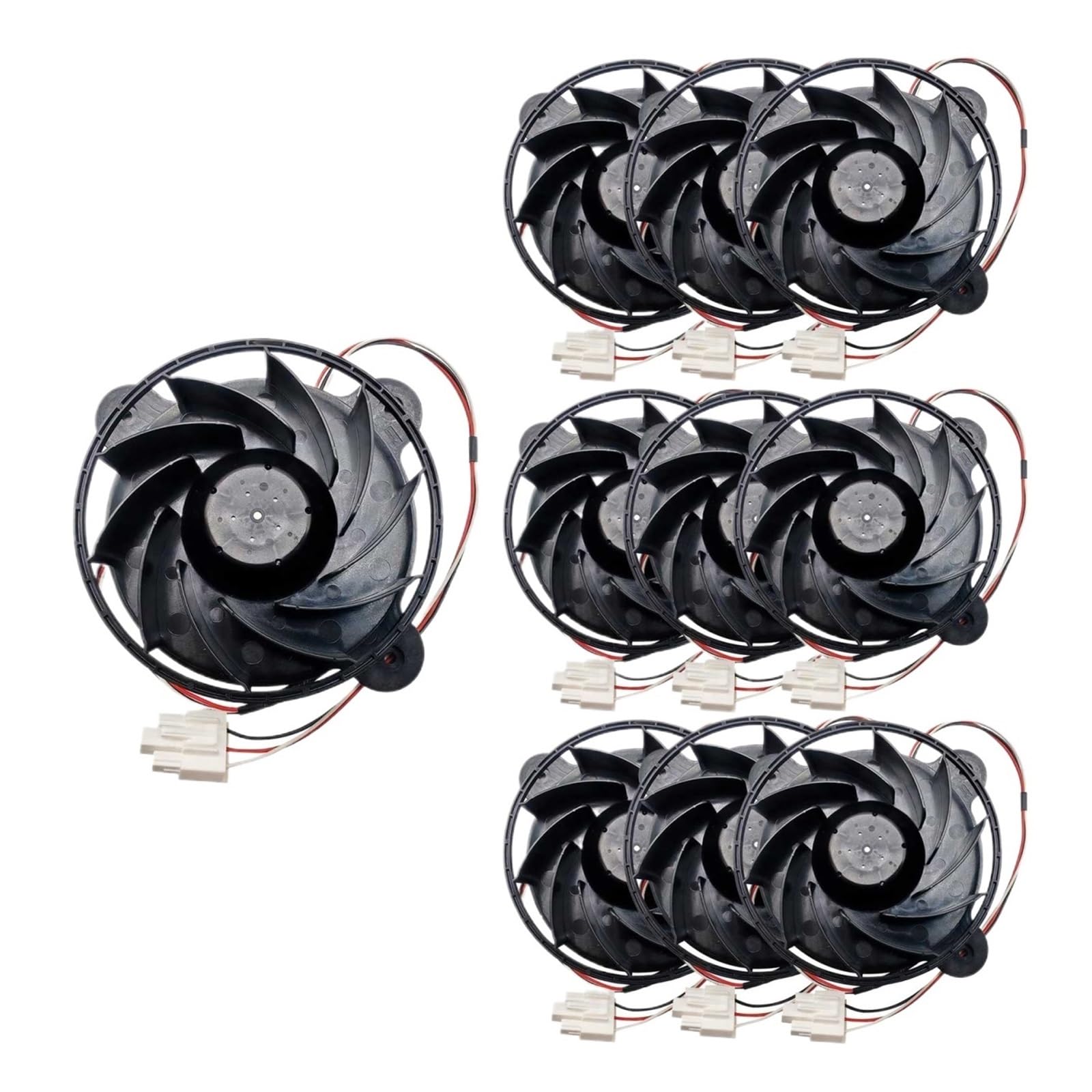 10x 12035GE-12M-YT Moteur De Ventilateur De Refroidissement De Réfrigérateur for Évaporateur À 3 Fils DC 12V 0,26A 100x100